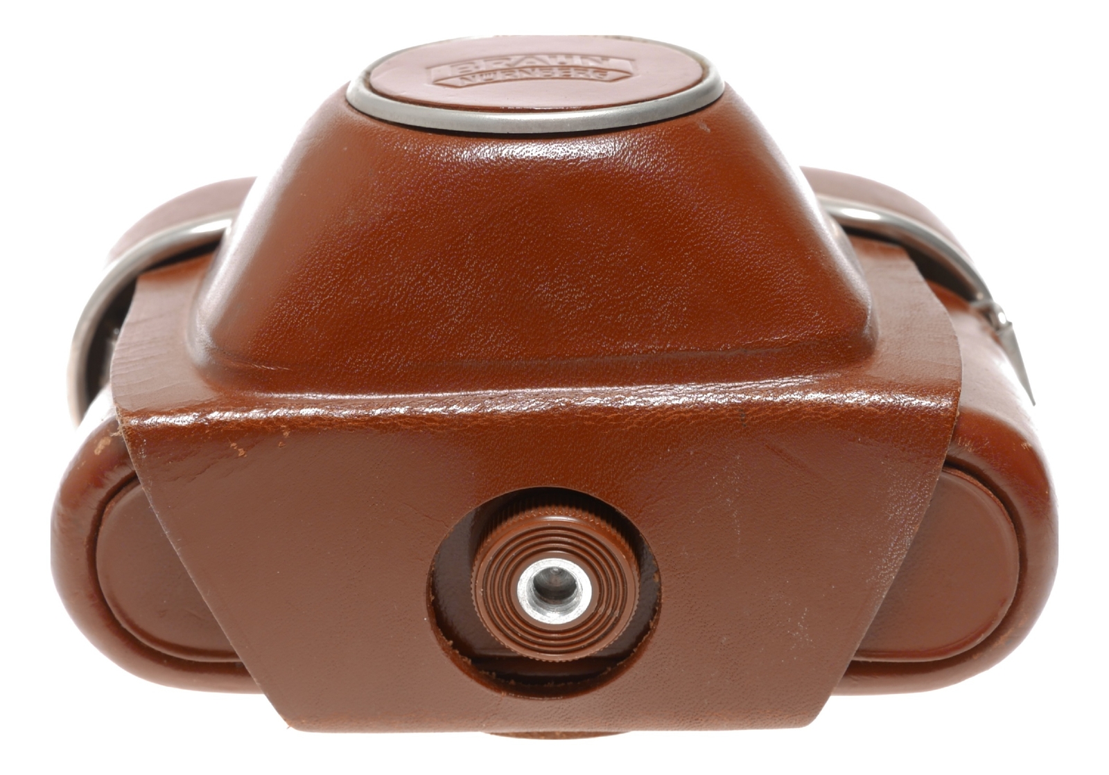 Braun Nurnberg tan vintage film camera antique leather hard case