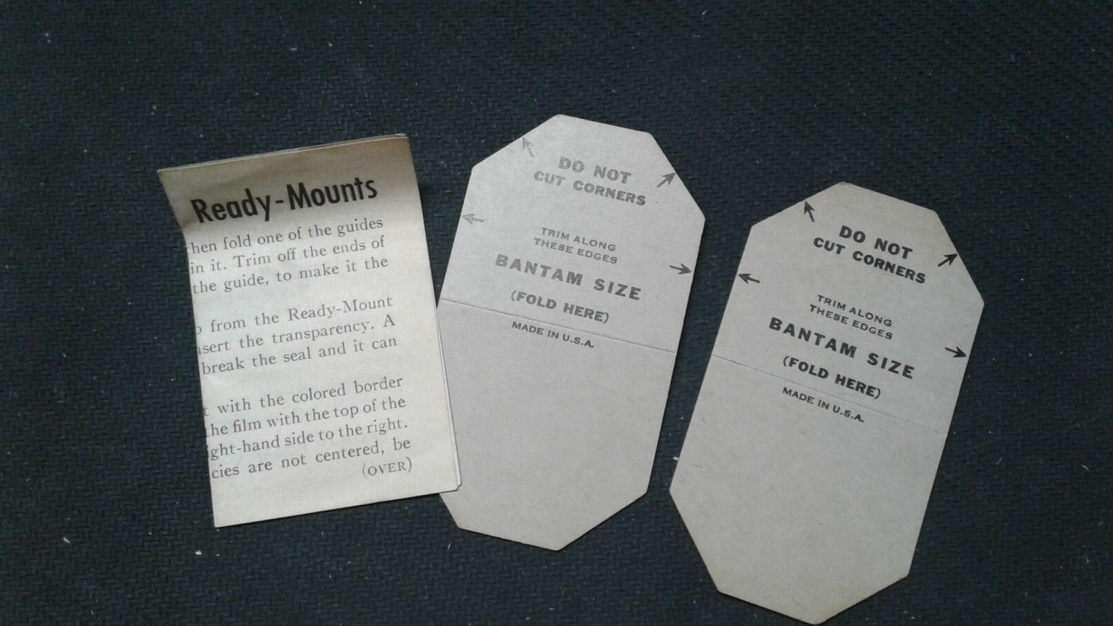 Vintage Kodak Ready-Mounts BANTAM SIZE Slide Mounts – New Old Stock 100+ mounts
