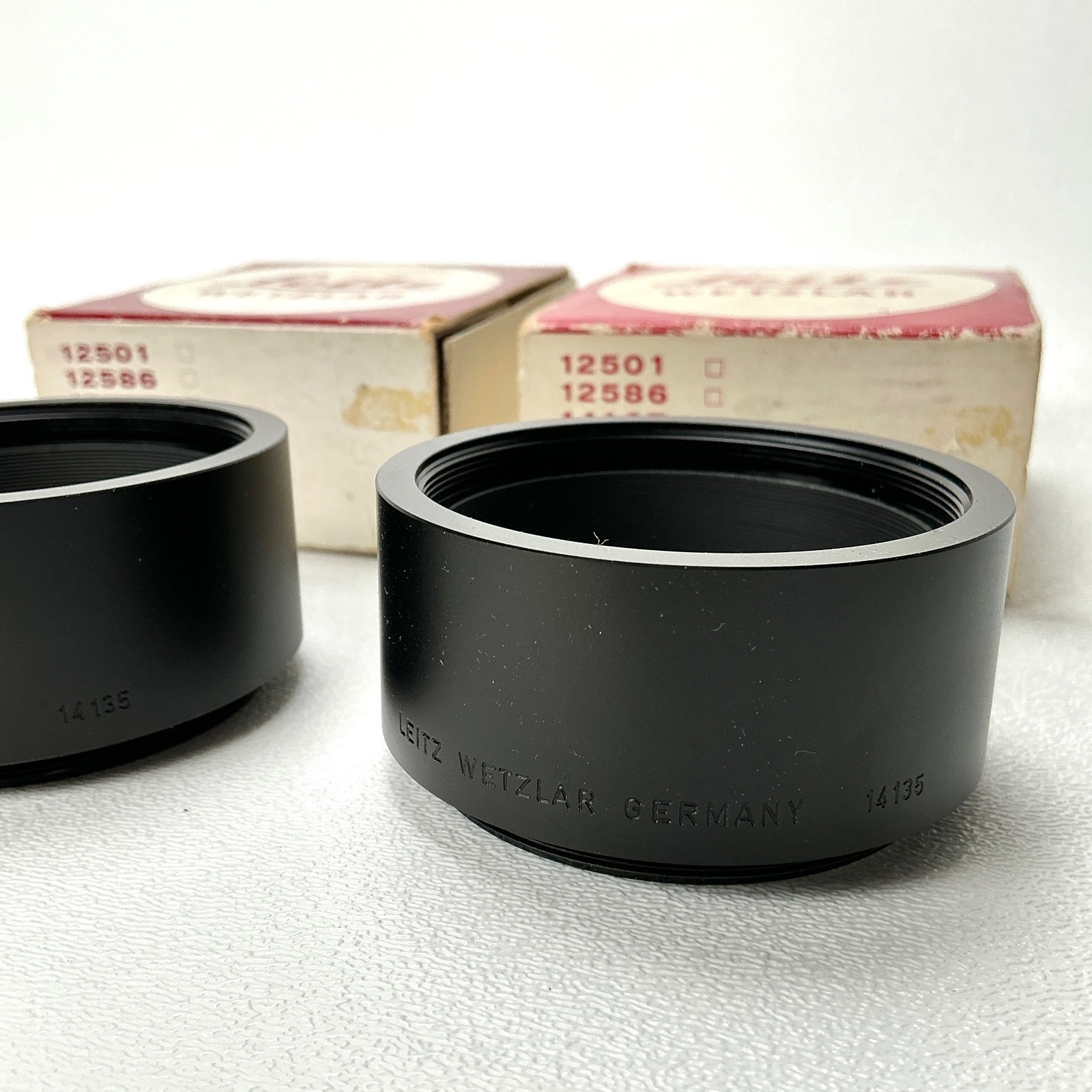 Leitz Wetzlar Extension Tube Set 14134 14135 14158 Vintage Leica Lens Equipment