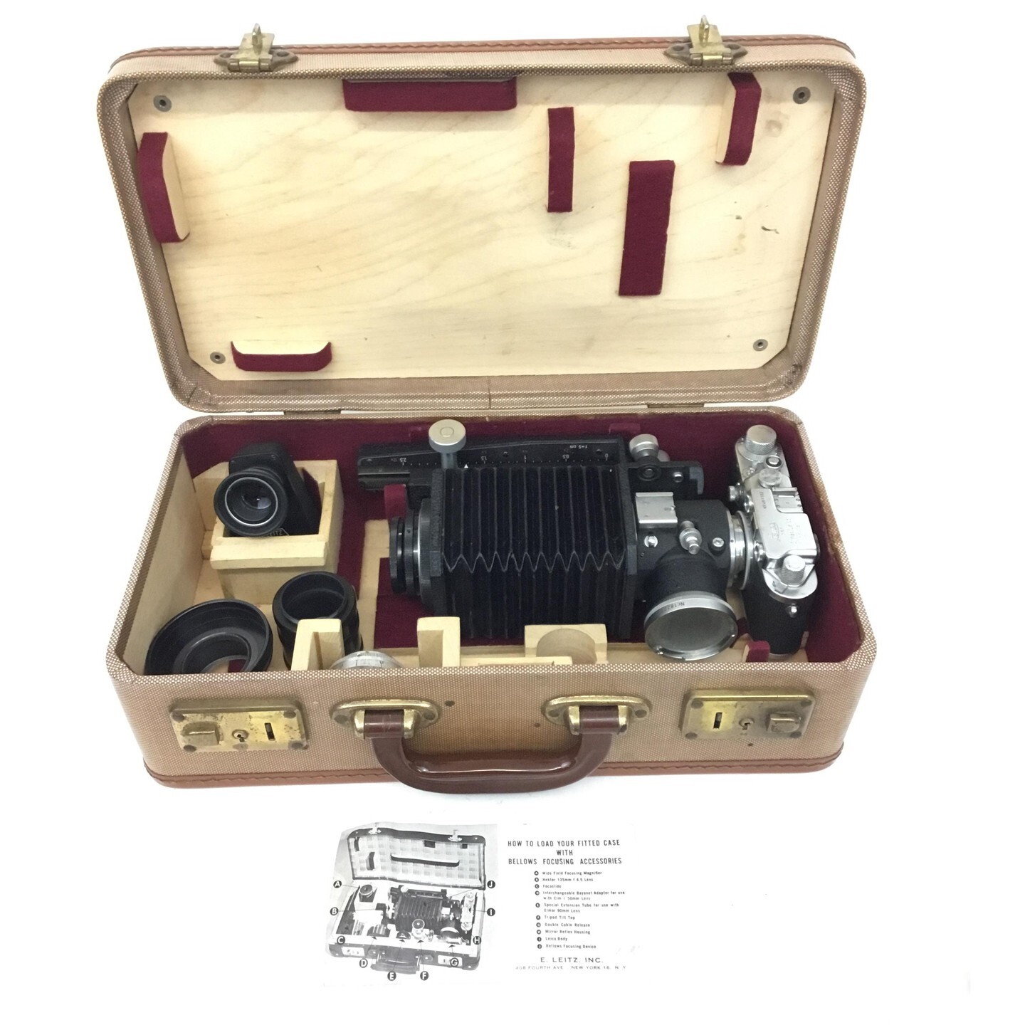 Leica closeup kit camera D.R.P 1949 bellows focus w case 20% OFF SALE