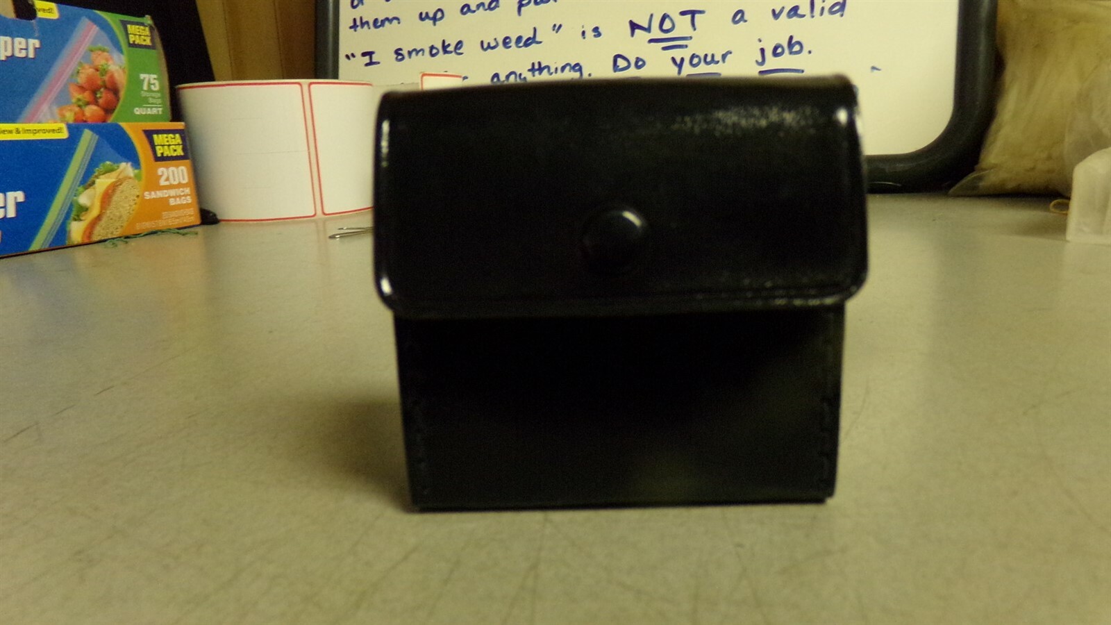 Black Leather Vintage Camera Lens Case with Red Interior *FREE SHIPPING*