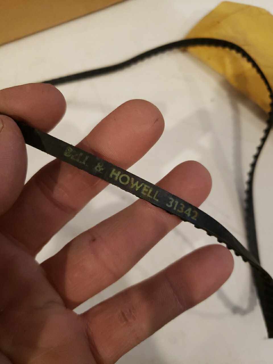 16mm Bell & Howell 31342 Belt Teethed Belt, 1 Long Belt, New (A)
