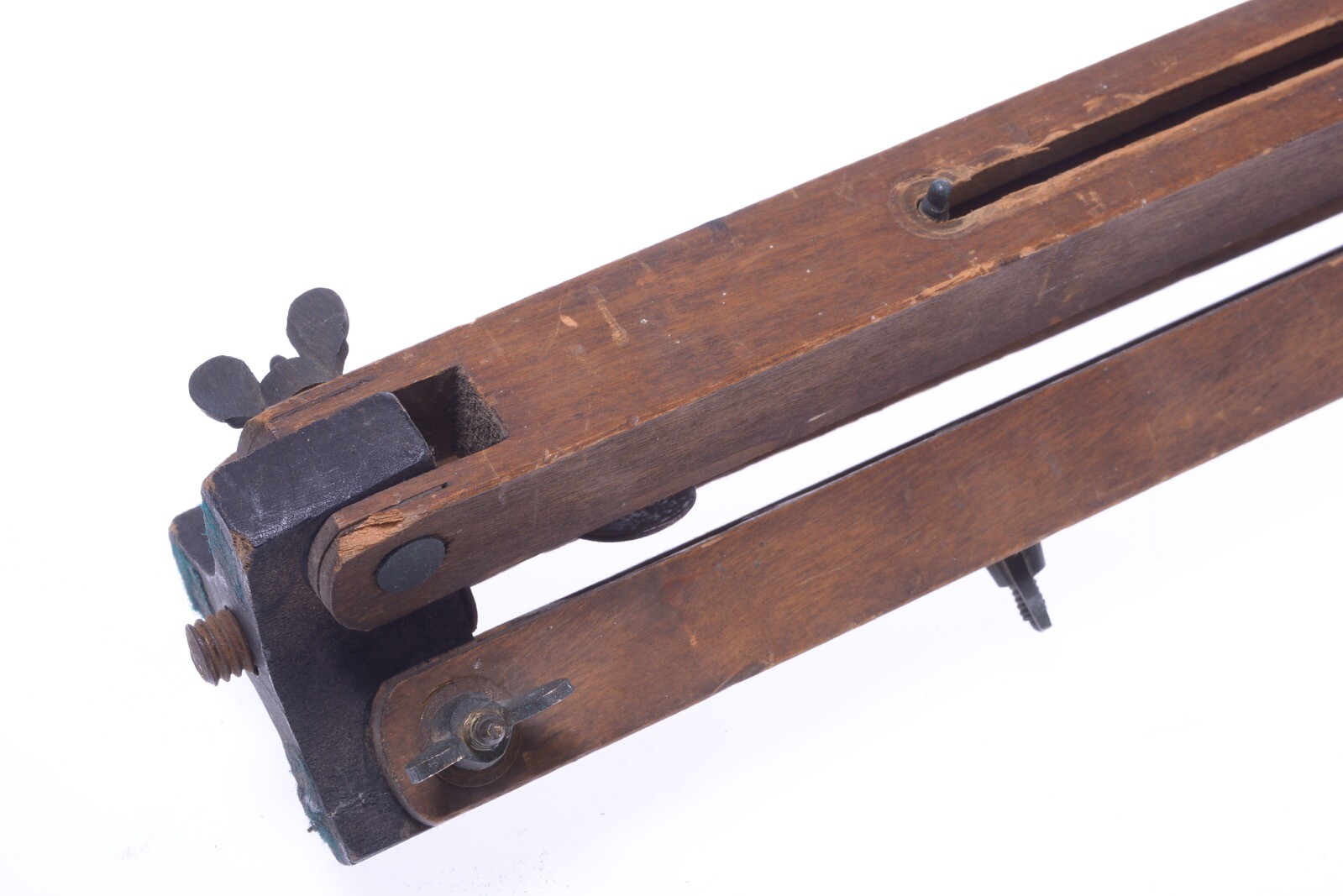 ✅ ANTIQUE WOOD TRIPOD 1.19M, 46.85″ ZEISS? KODAK? 9X12CM GLASS PLATE CAMERAS