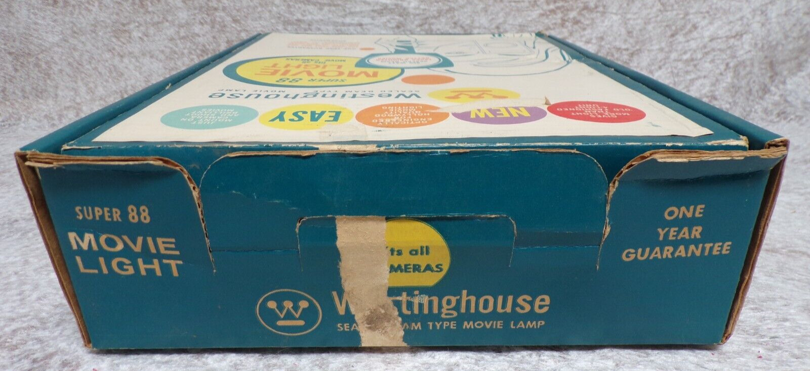 EMPTY BOX VINTAGE 1960’s WESTINGHOUSE SUPER 88 MOVIE LAMP LIGHT FOR FILM CAMERAS