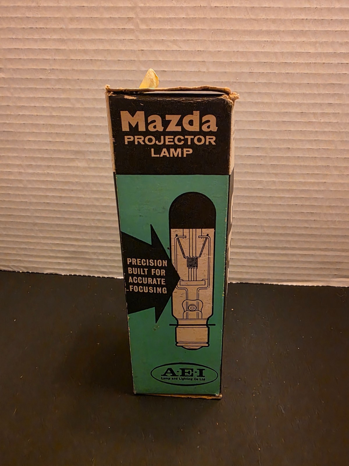 Vintage Mazda Projector Lamp A-E-I England Base Up Burning 240V NOS