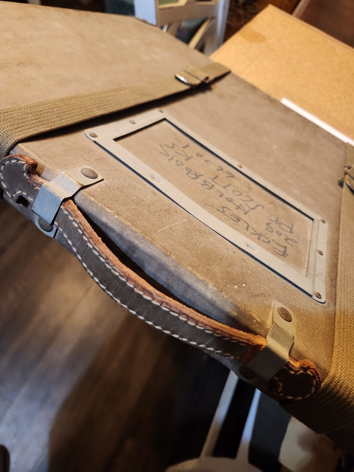 Goldberg Bros. Film Shipping Case w/Straps 16 1/2×20 1/2