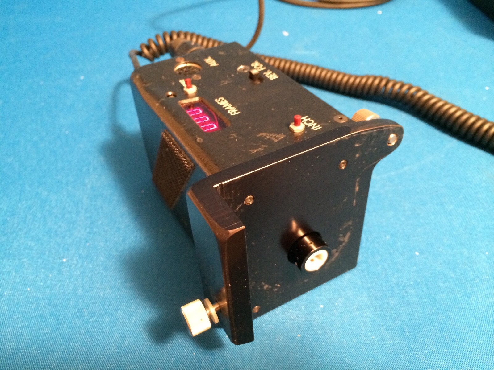 NORRIS TIME-LAPSE INTERVALOMETER-CONTROLLER/MOTOR for 35mm MITCHELL MOVIE-CAMERA