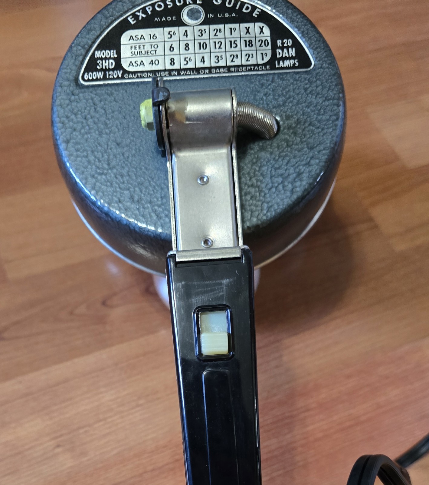 Vintage Acme-Lite Handy-Dandy 3HD Movie Camera Light USA Tested Box WDL Grip