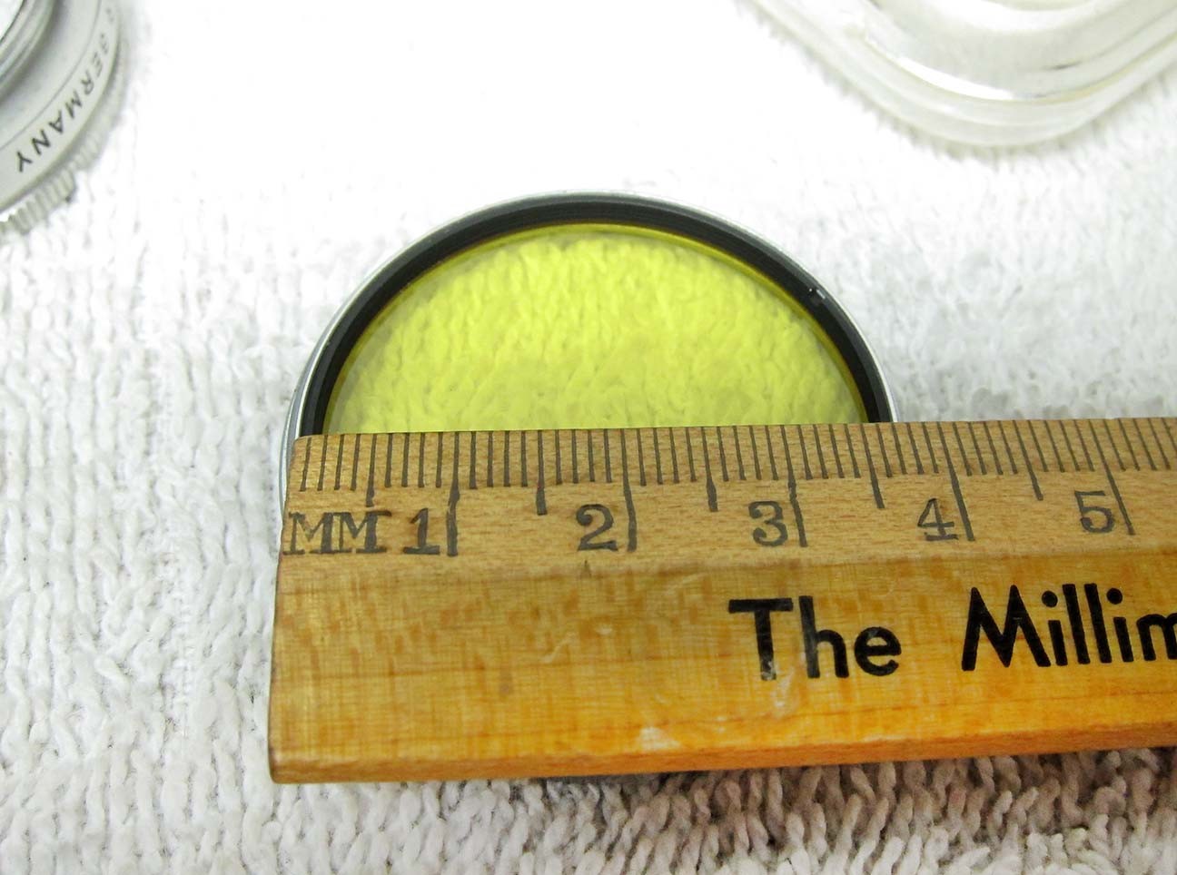 THREE Vintage Leitz/Leica Accessories for 9cm Elmar & No. 1 YELLOW Filter