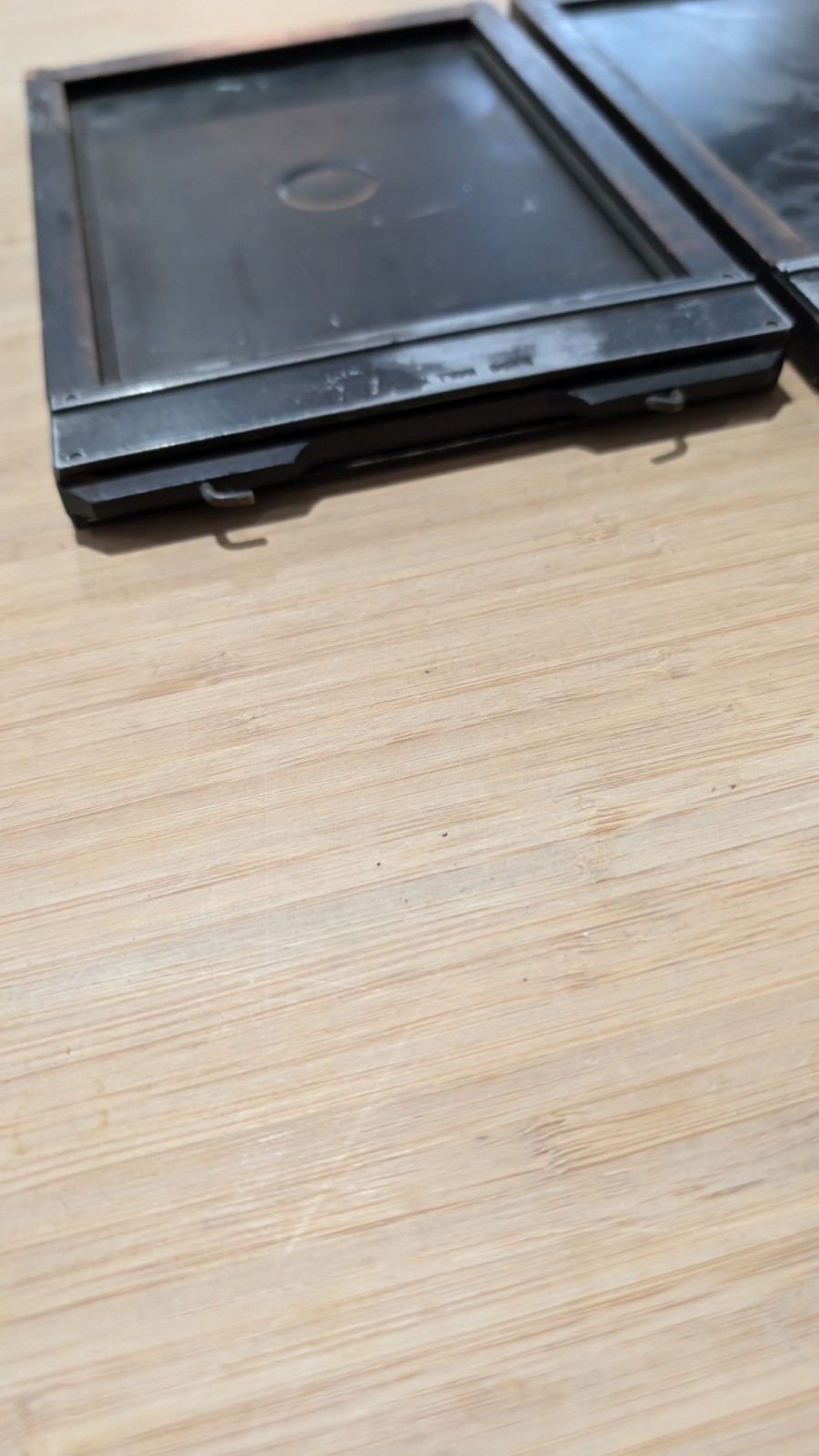 Lot of (2) Vintage Wood View Camera Film Holders L.F. Deardorff ?
