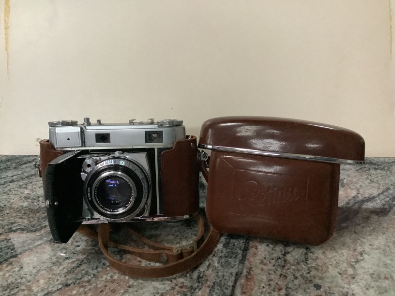 vintage kodak camera Retina IIIc with original case