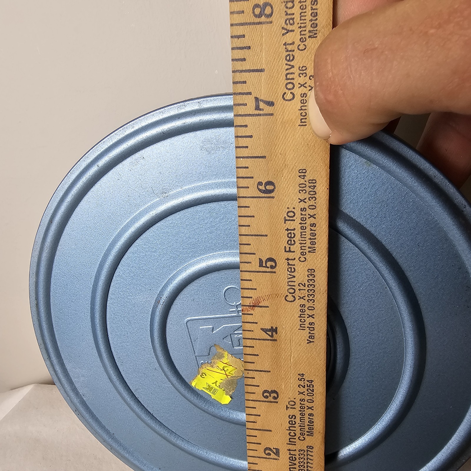 3x Lot 7” 8mm Metal Film Reels w/ Canisters 2 Empty 1 Mystery Content 400ft Cans