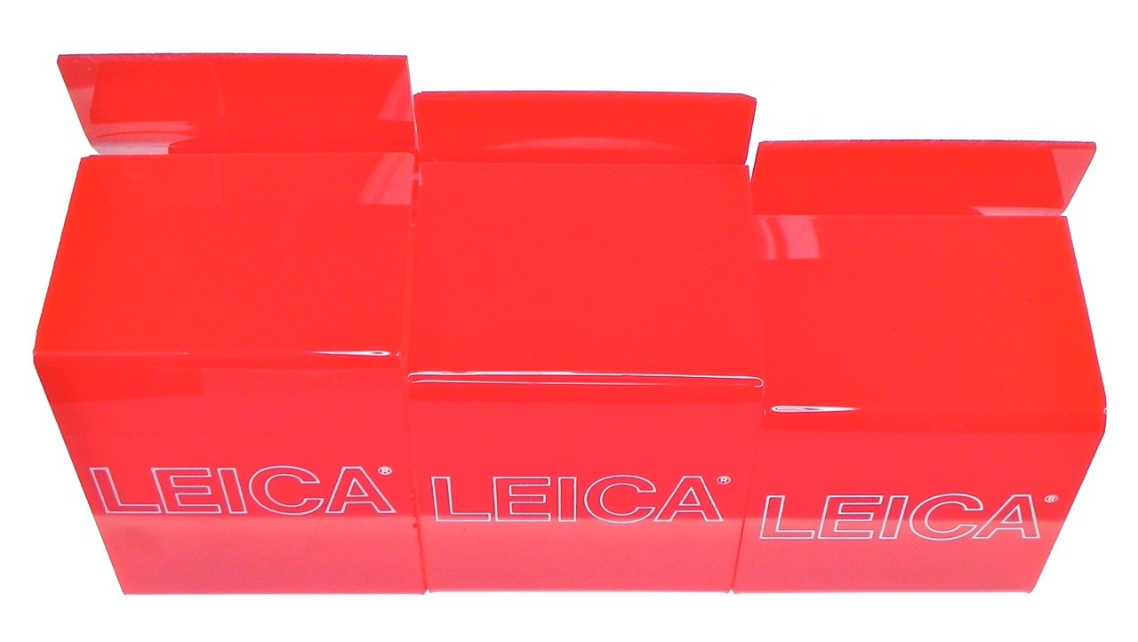 Leica Red Display Stand(Set of 3) for Camera ……….. Minty