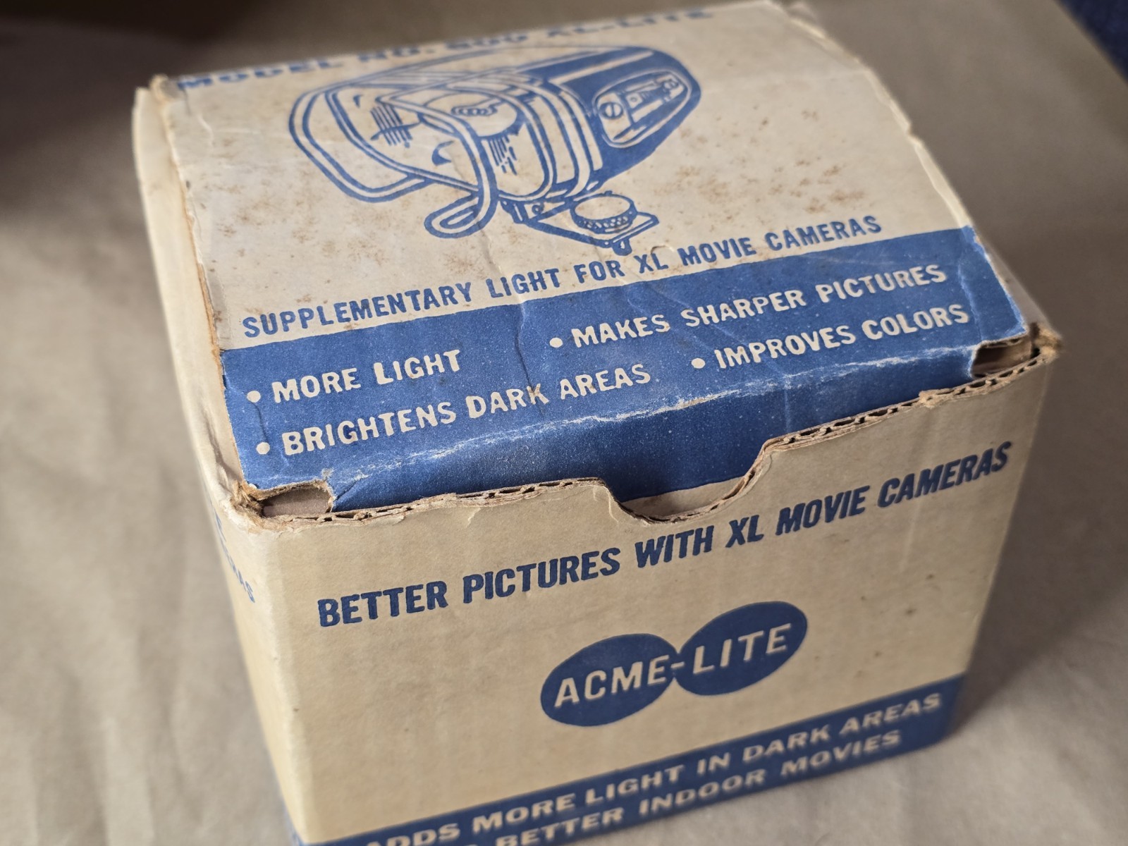 Vintage Acme Lite 800 XL for Movie Cameras Works Well Vintage Video Light