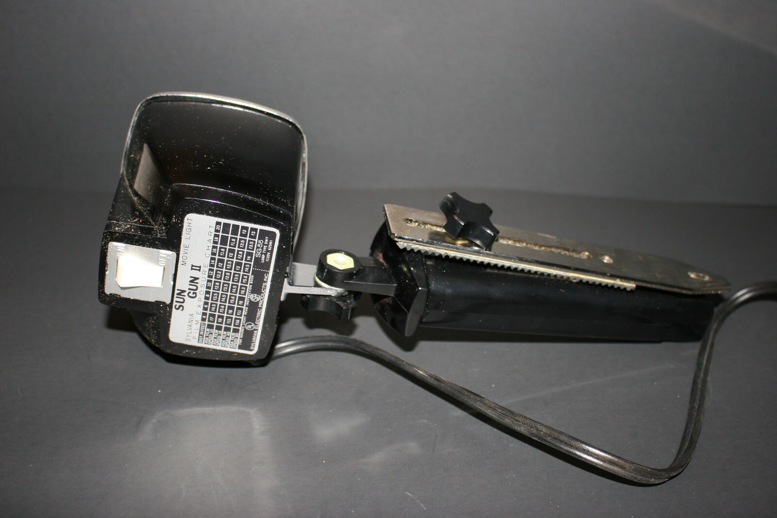 Vintage Sylvania Sun Gun II Movie Light SG- 55 W/ Box & Manual Tested And Works!