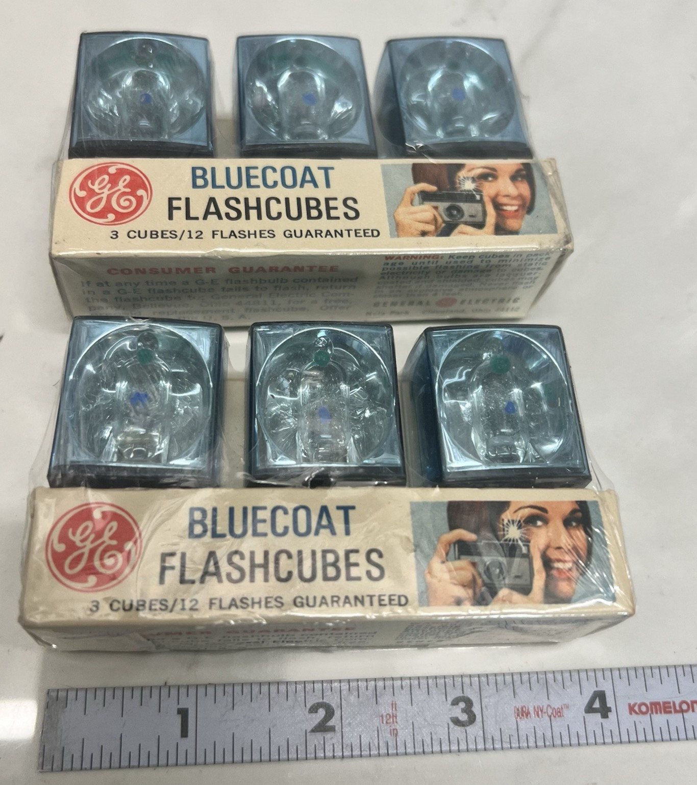 NEW Vintage General Electric Bluecoat Flashcubes For Camera 2 pack, see photos