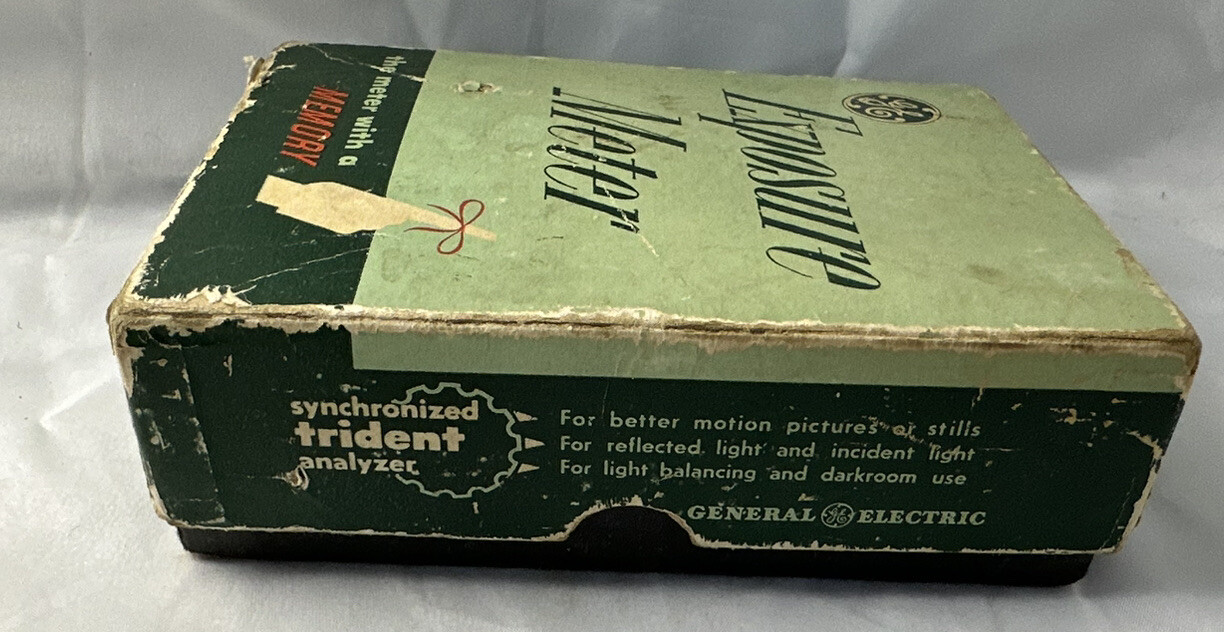 GE Exposure Meter Type PR-1 Light Meter Box For Parts or Display Only Vintage