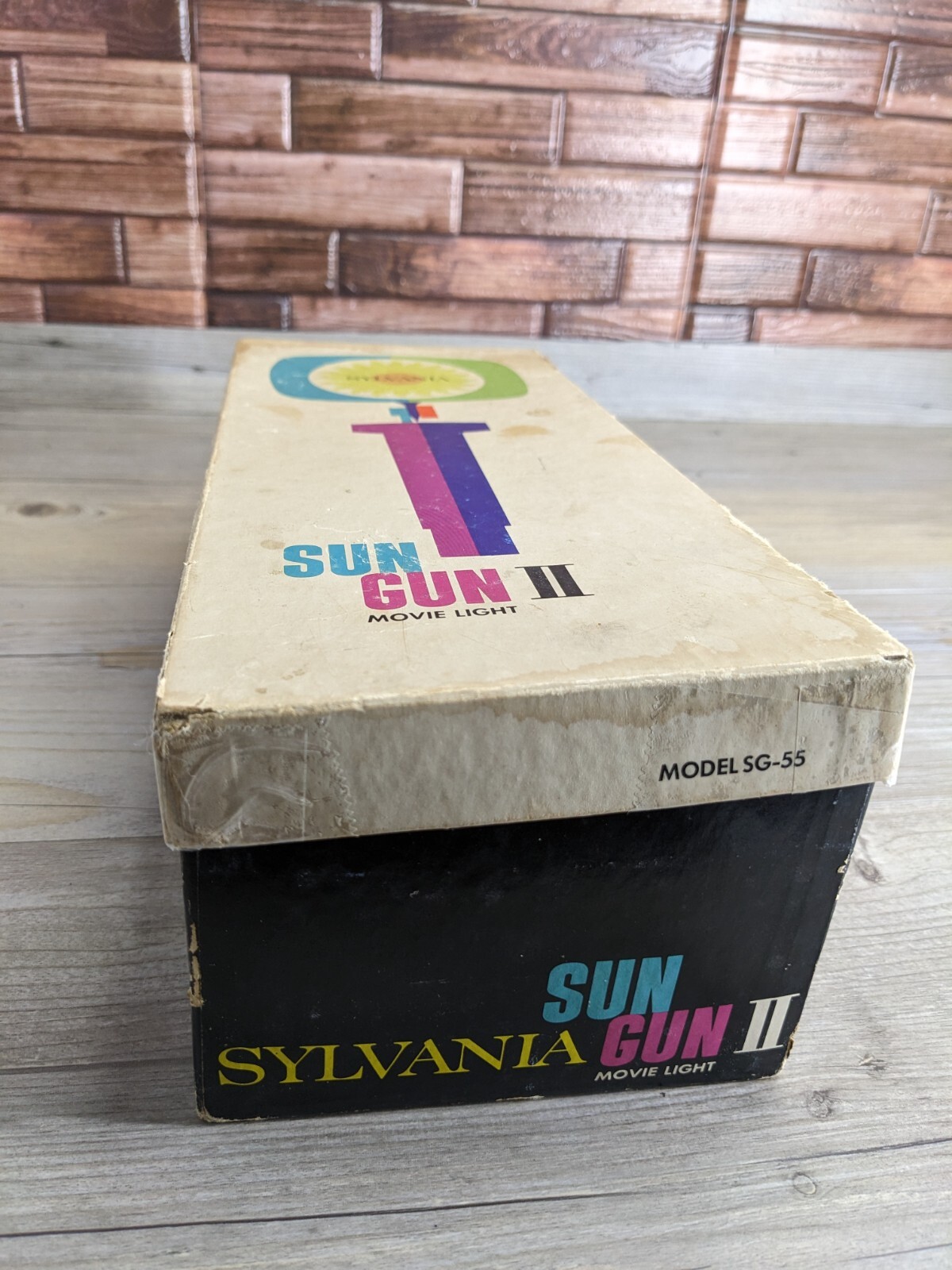 Electric Sun Gun II Movie / Camera Light Sylvania SG-55 W/ Box Tested/Working