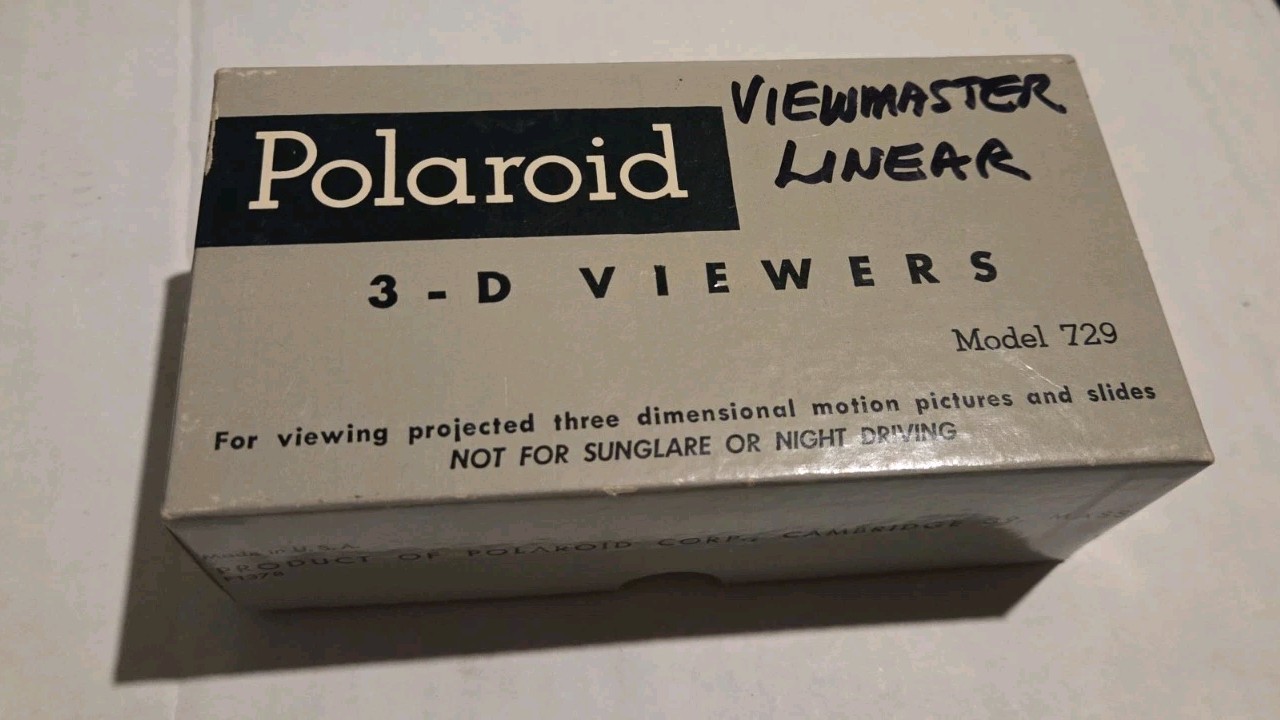 VINTAGE NIB POLAROID 3-D Viewer GLASSES 7 Pairs Per Box