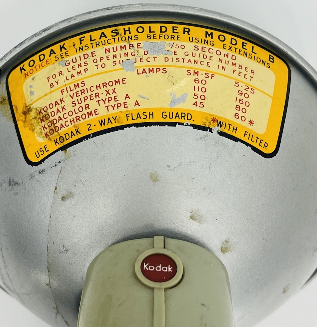 Vintage Kodak Flasholder Model B and Duraflex Flash UNTESTED As-Is
