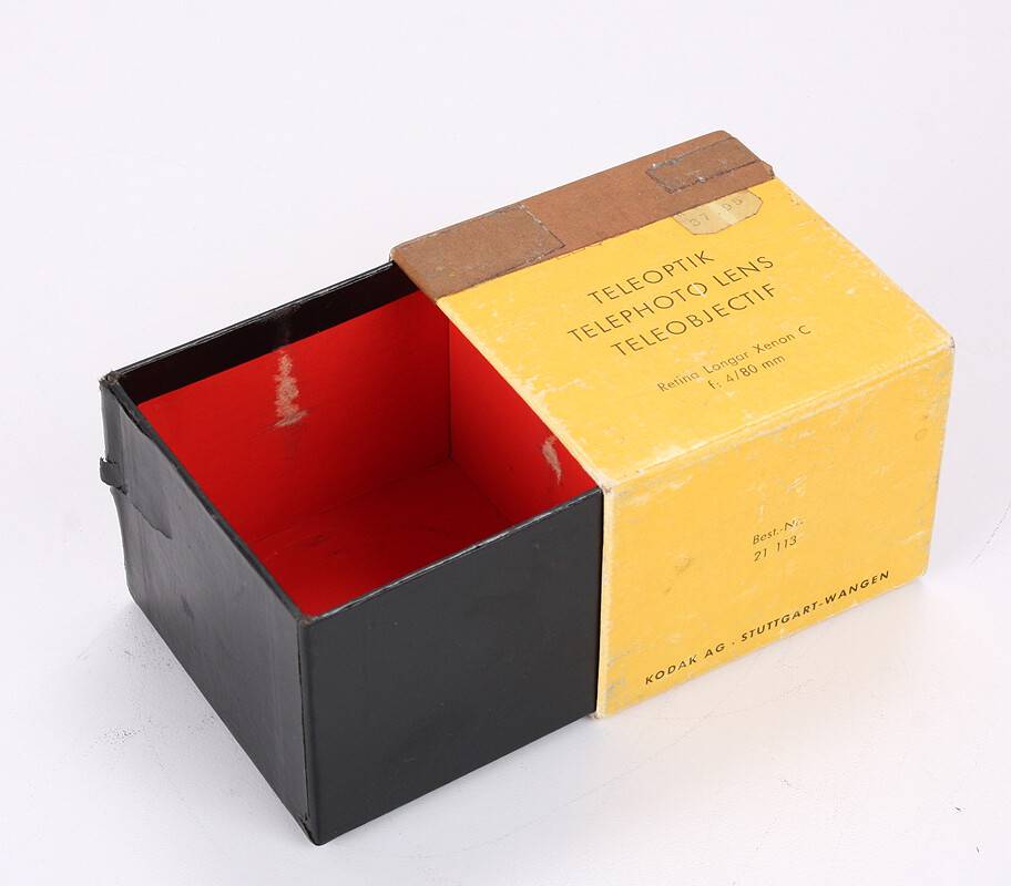 KODAK BOX ONLY FOR 80MM 80/4 KODAK RETINA LONGAR-XENON, TAPED/216470