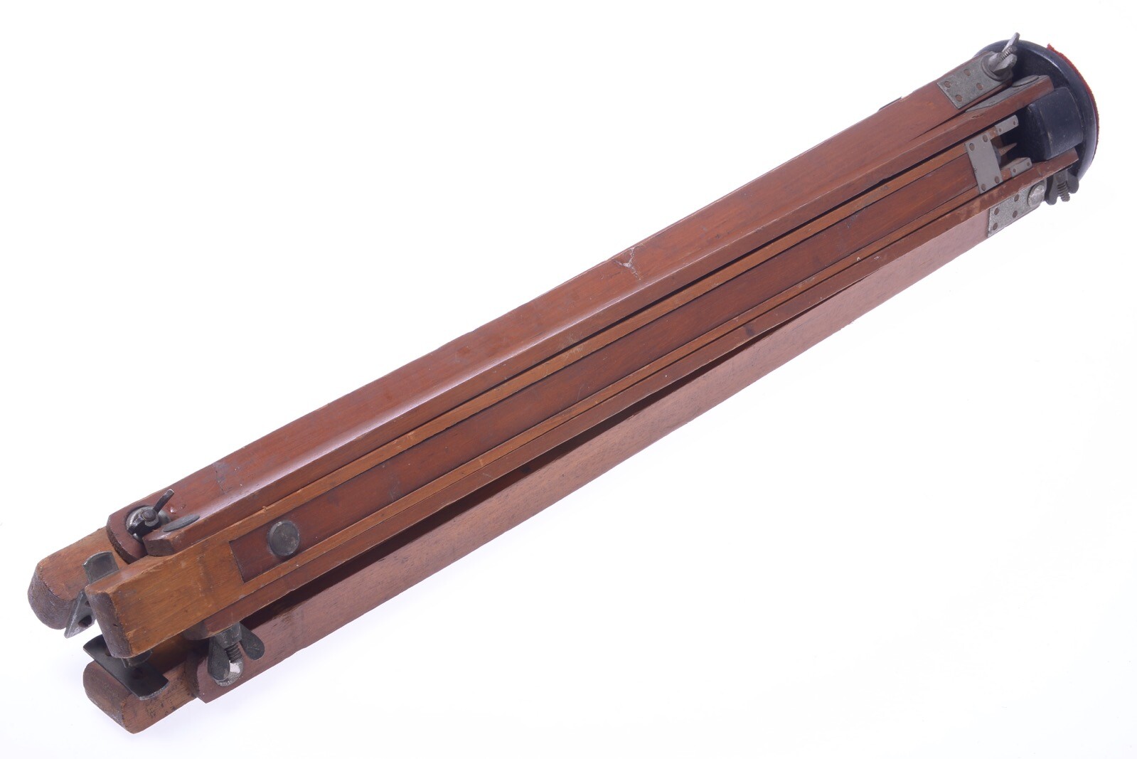 ✅ ANTIQUE WOOD TRIPOD 134CM, 52.75″ GLASS PLATE 9×12 4X5 3X4 FORMAT FIELD CAMERA