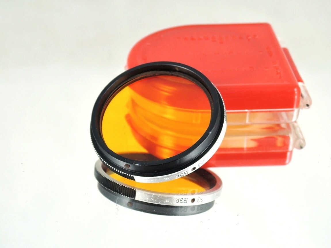 Flexaret G3 B36 Orange Filter MEOPTA Genuine Accessories Bayonet Good Glass