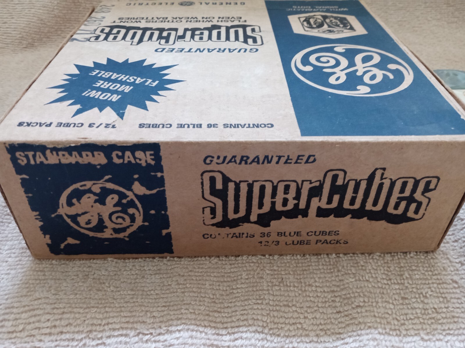 Vintage 45 GE SuperCubes 15/3 Cube Packs Original Packaging NOS Bundle