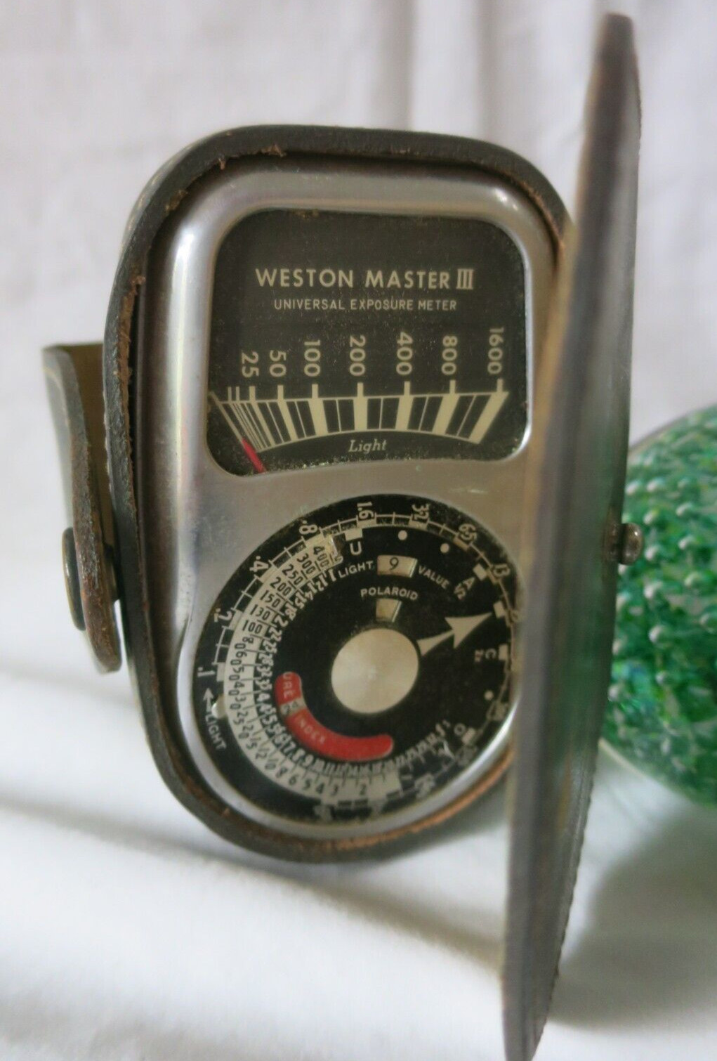 Weston Master III Vintage Photography Universal Exposure Meter Model 737 Leather