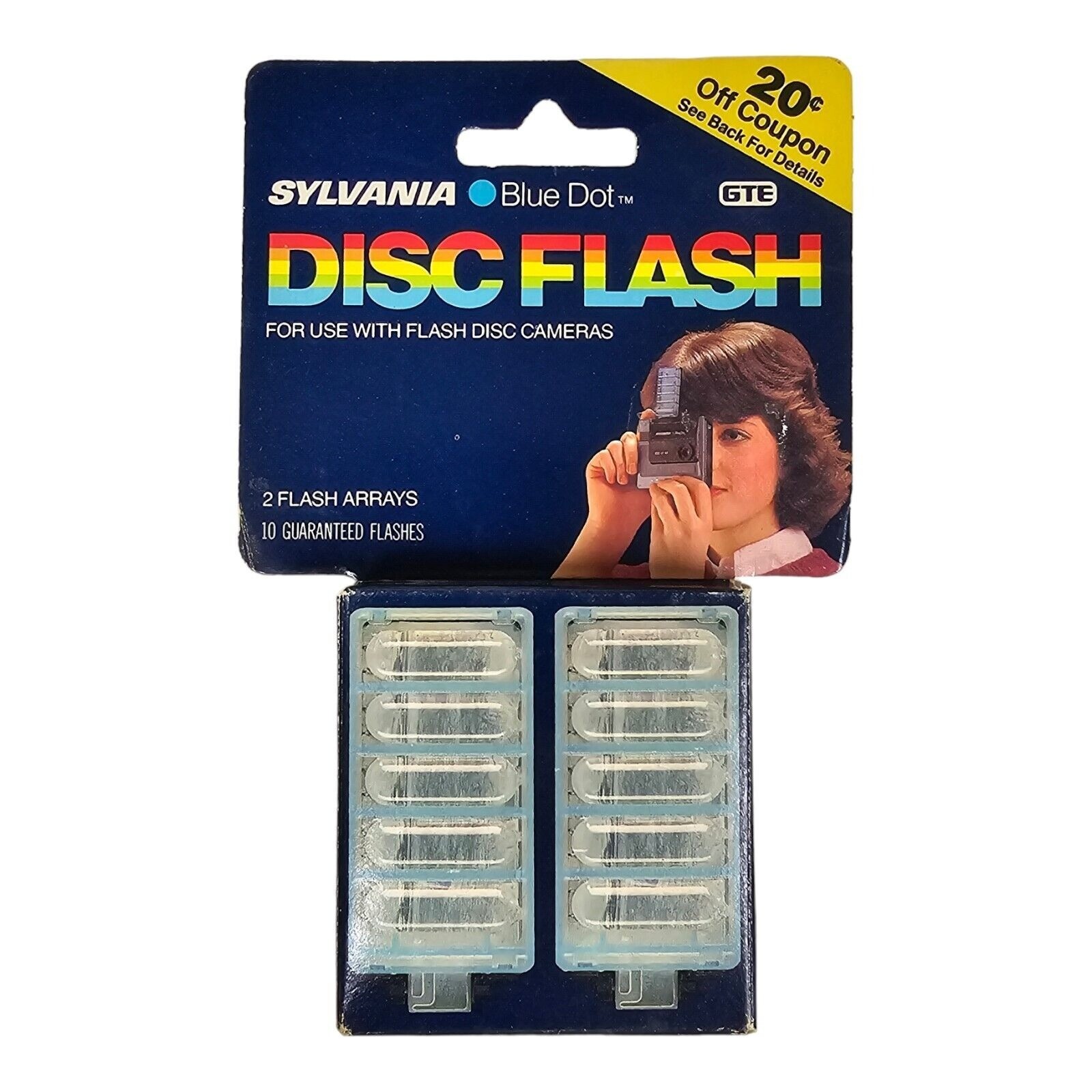 Sylvania Blue Dot Disc Flash Vintage Camera Photography Supplies Lot of 3