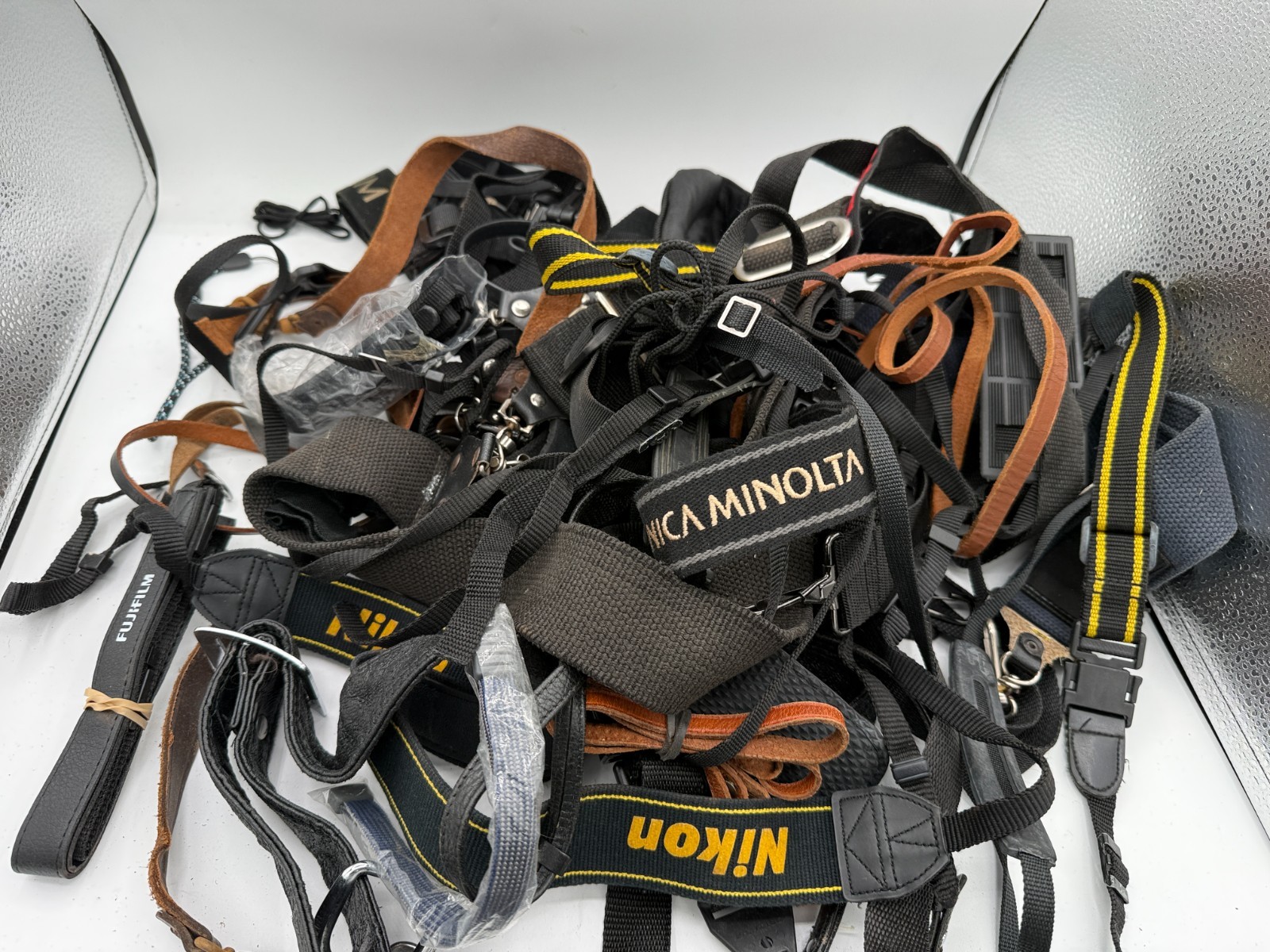 Huge Lot of VINTAGE Camera Straps – OVER 11 POUNDS