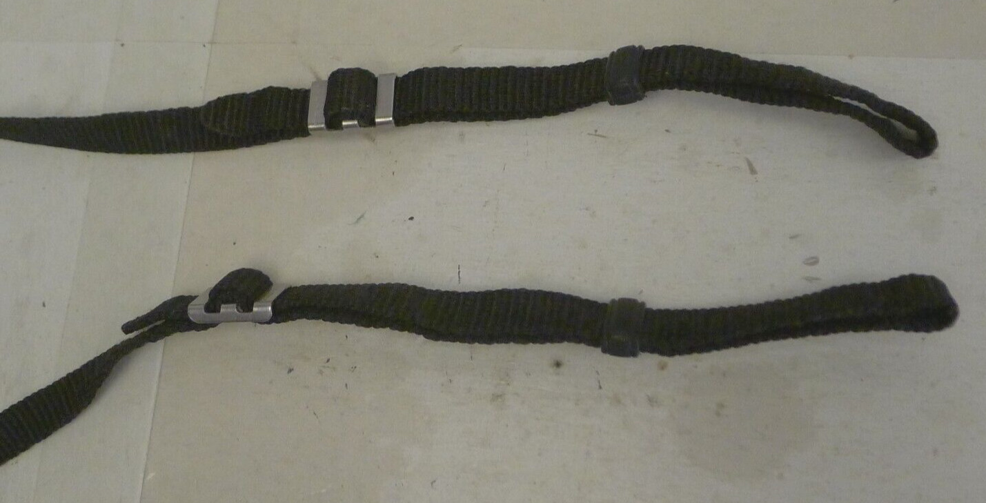 Pentax Adjustable Nylon 1 7/16″ Camera Neck Strap Black W/Metal Adjusters – S24