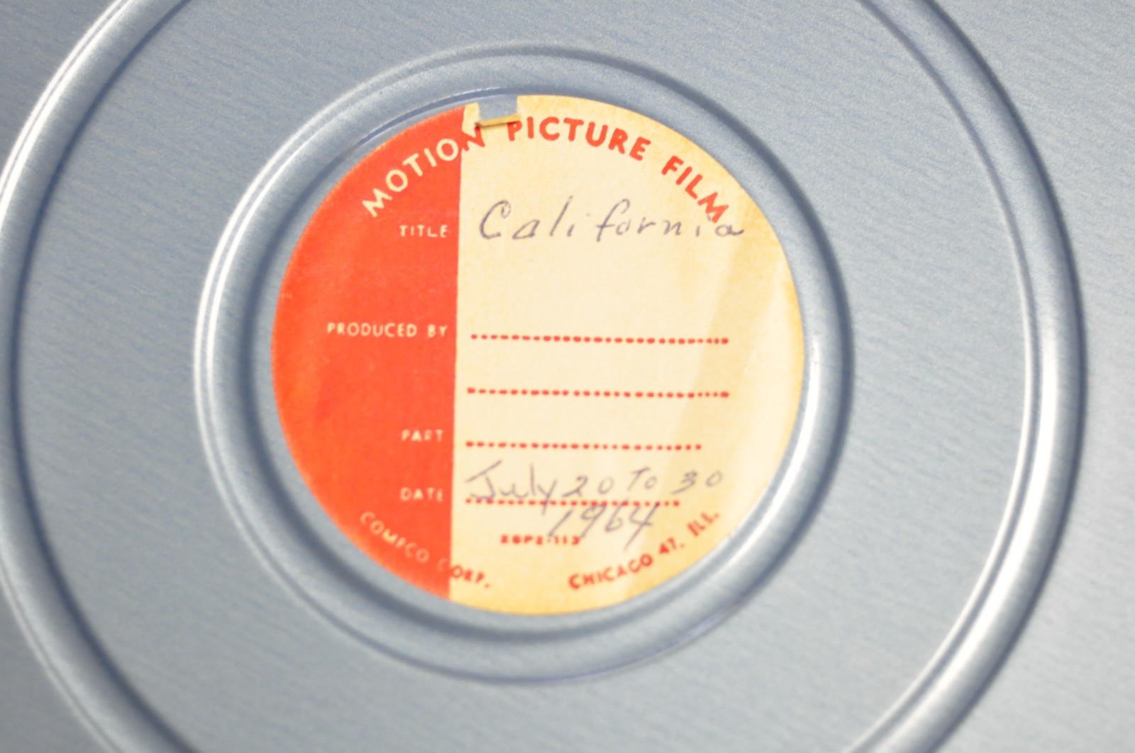 400 ft. Regular 8 color movie of family vacationing in California in 1964.