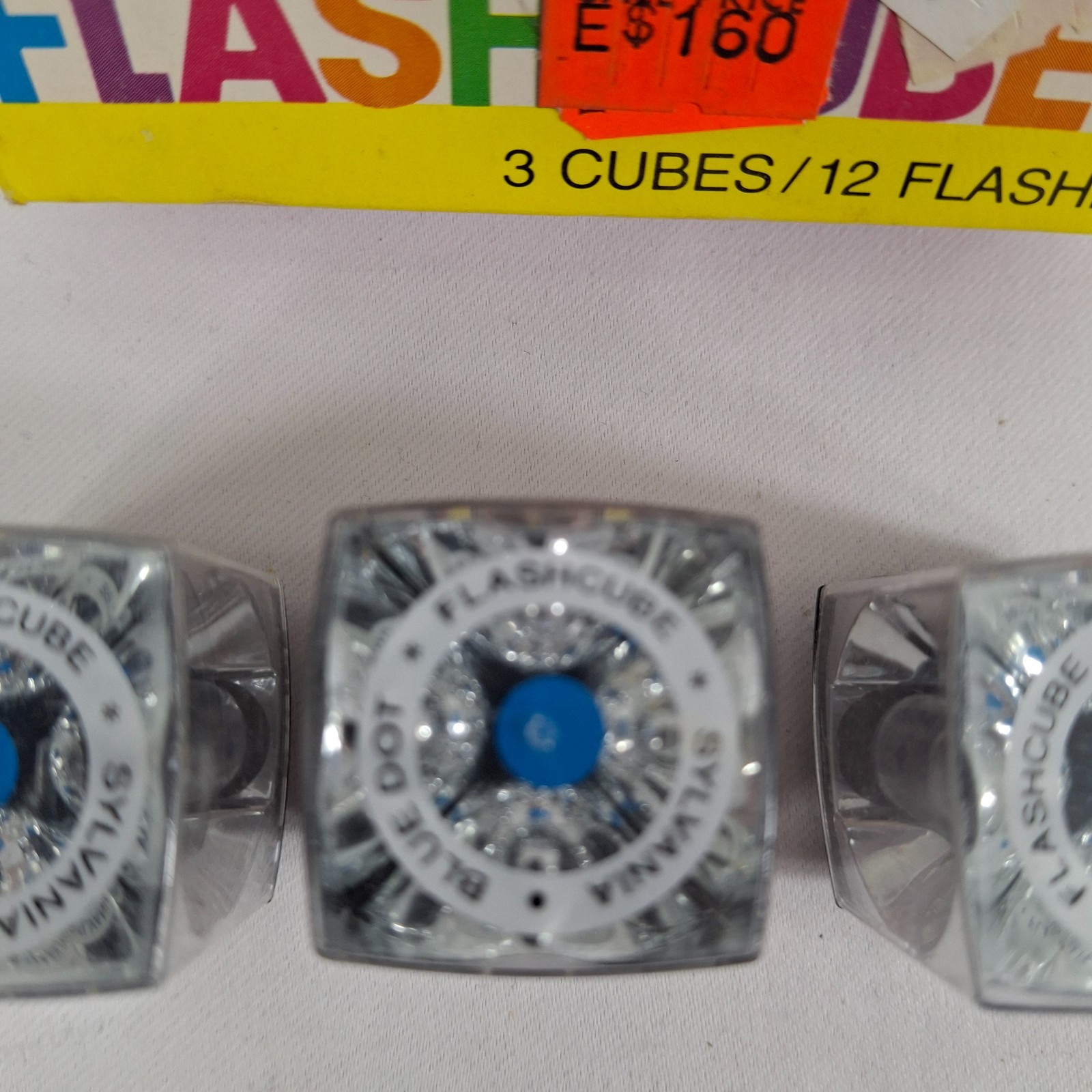 Vintage SYLVANIA Blue Dot Flash Cubes & Magicubes 9 Cubes/36 Flashes OriginalPkg