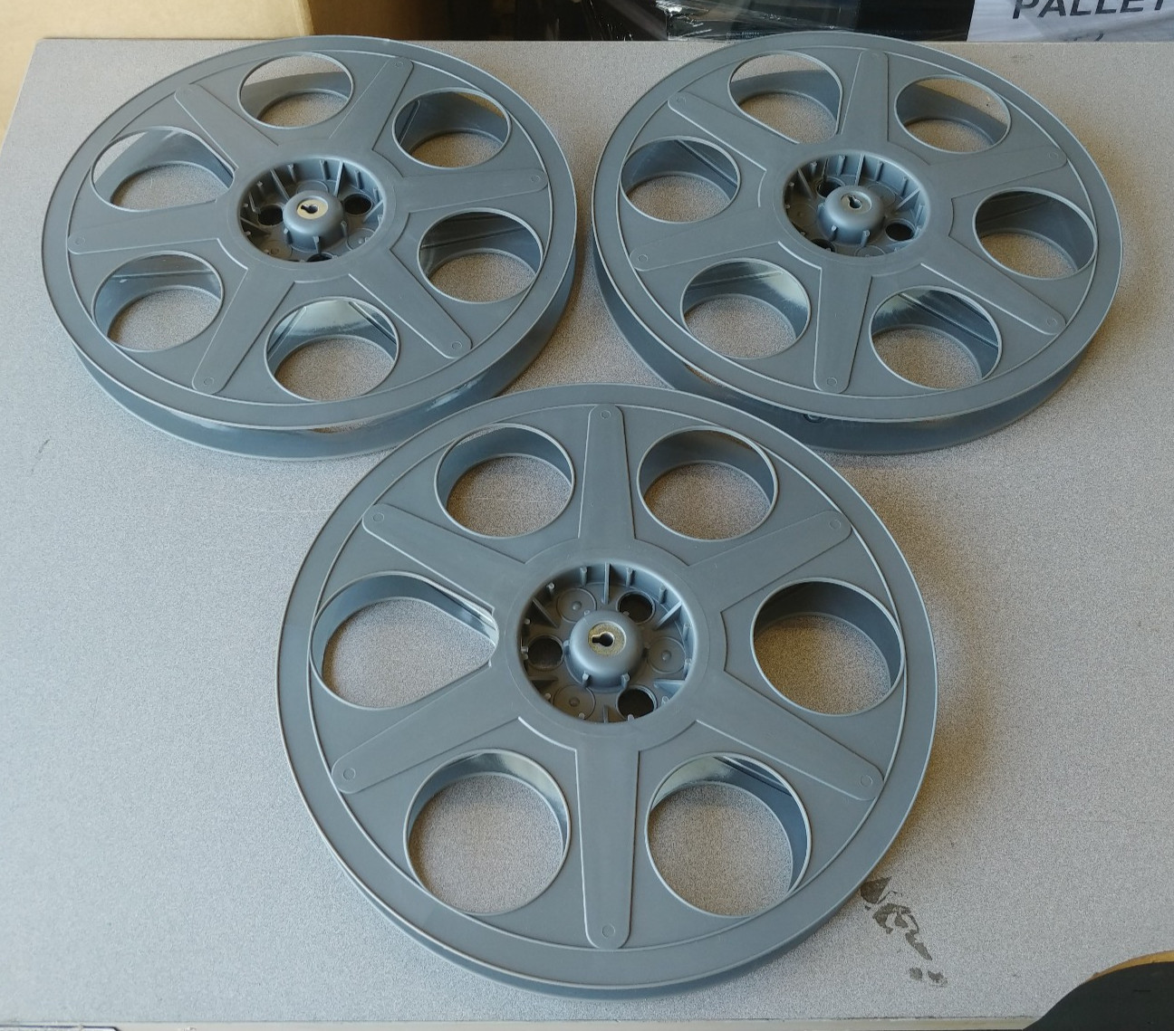 Lot of 3 Plastic 35mm Film Reels