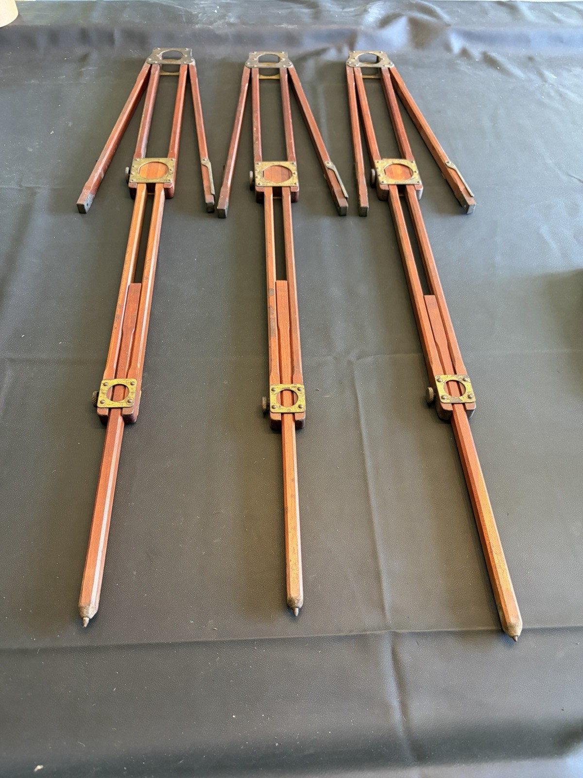 Antique Folmer & Schwing Crown No. 2 Tripod Legs Set of 3 Pat 1903 Camera Parts