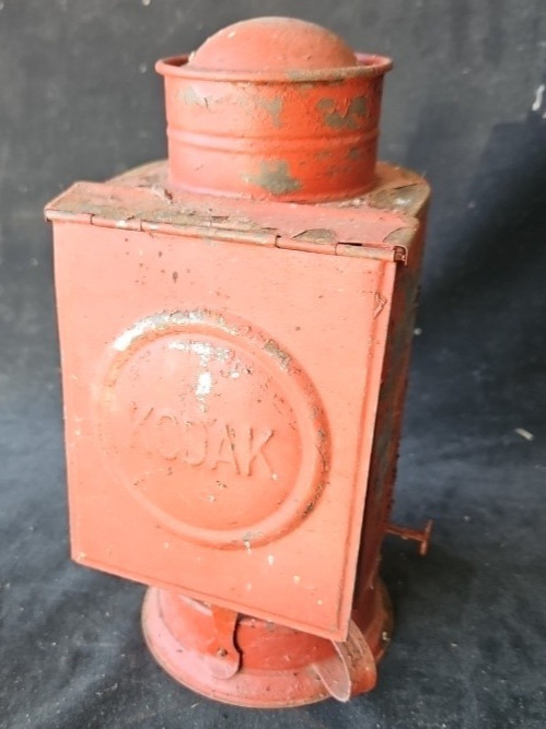 antique Kodak film/ cameras kerosene black room light