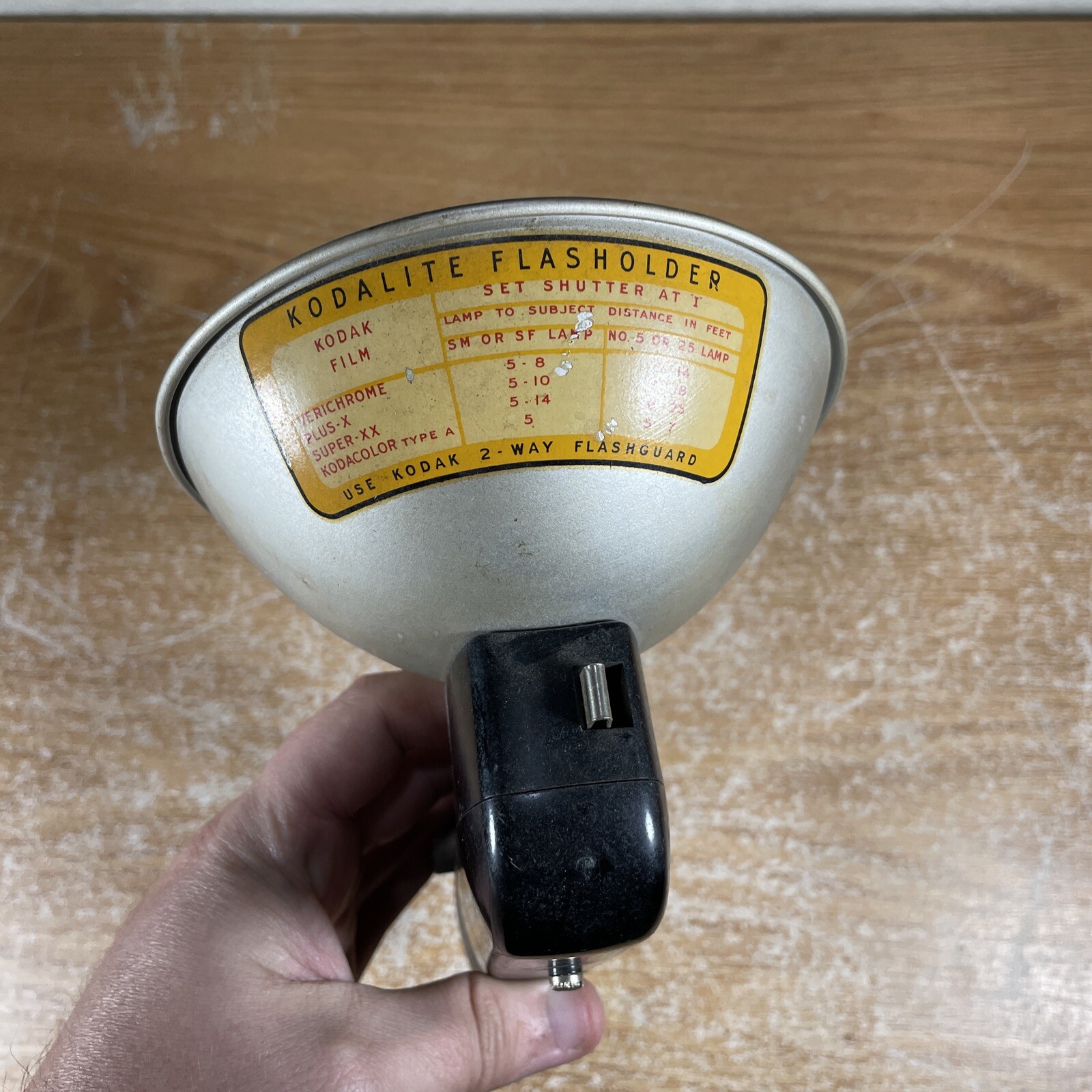 Kodak Kodalite Flasholder vintage flash bulb, camera ephemera