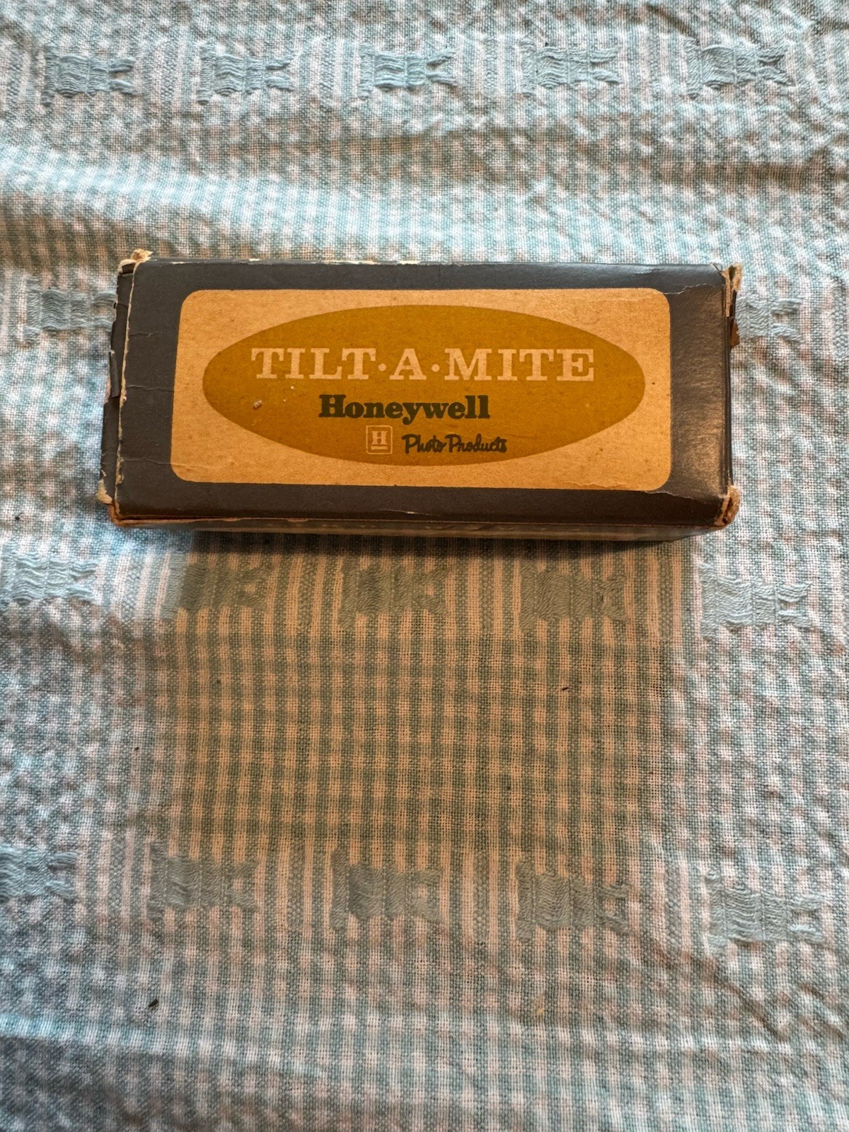 Vintage Honeywell Tilt-A-Mite Flash Unit Box Case Instructions Japan Fan Style