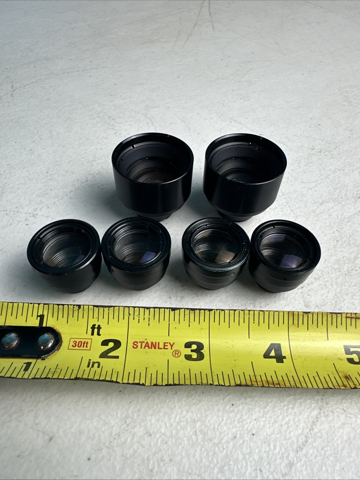 Lot of 6 Vintage Projection / Enlarger Lenses Optical Parts Threaded