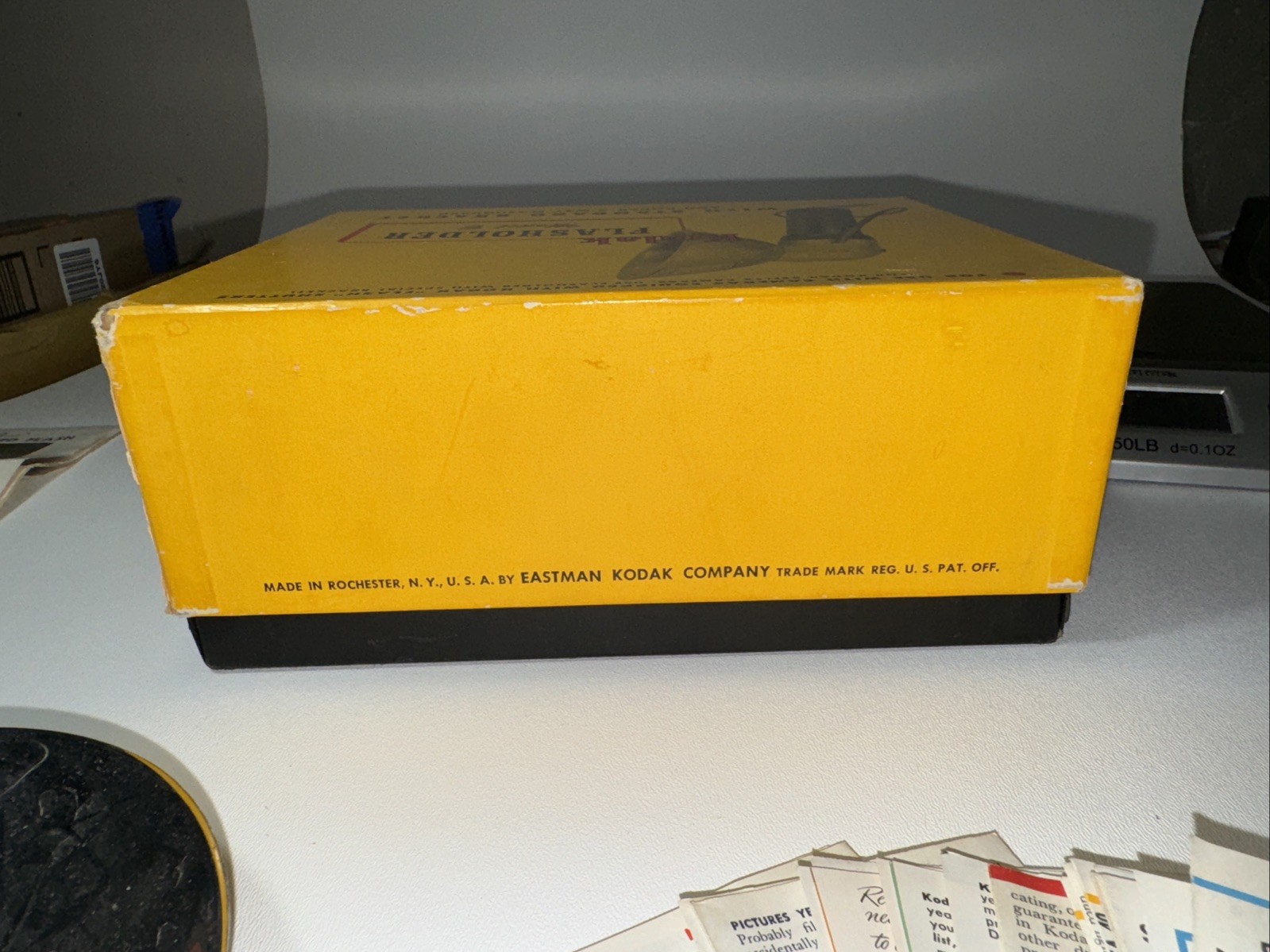 1950s Kodak Flash Holder Model B w/ Standard Bracket Original Box | NO bulb