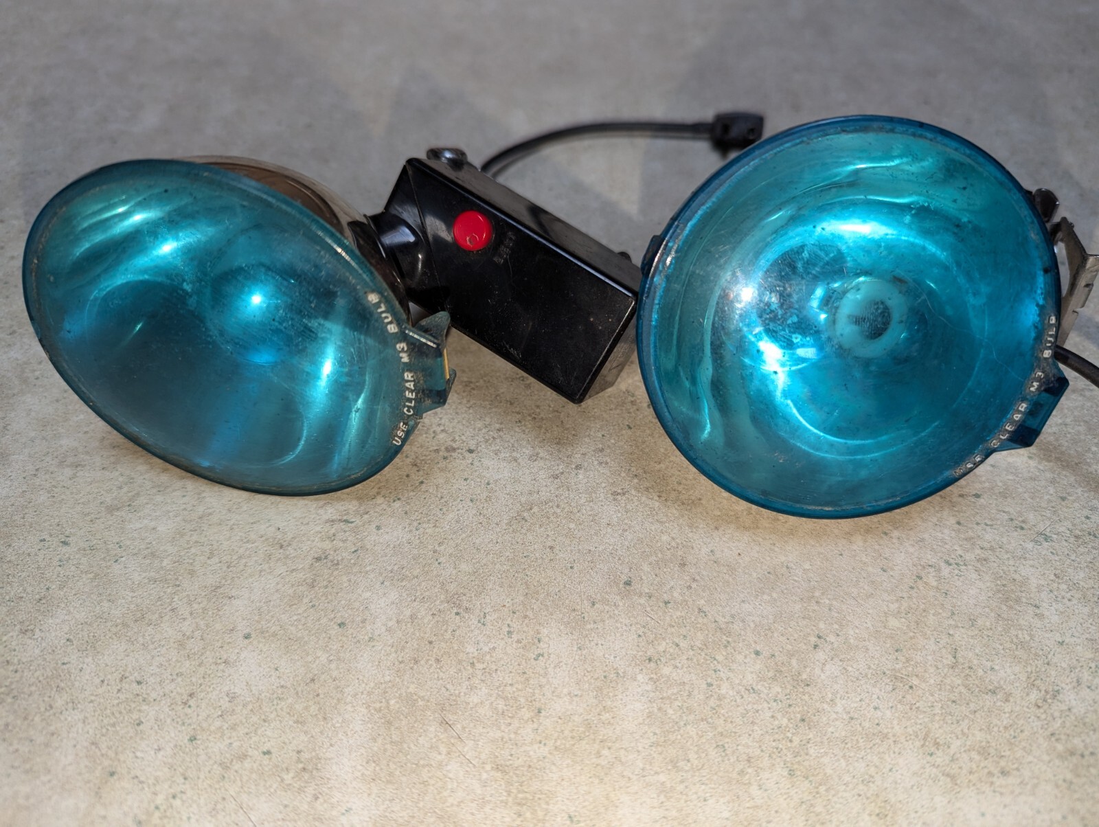 Set Of 2 Vtg Polaroid Model 268 Flash Attachment Blue Filter Plug In,Untested