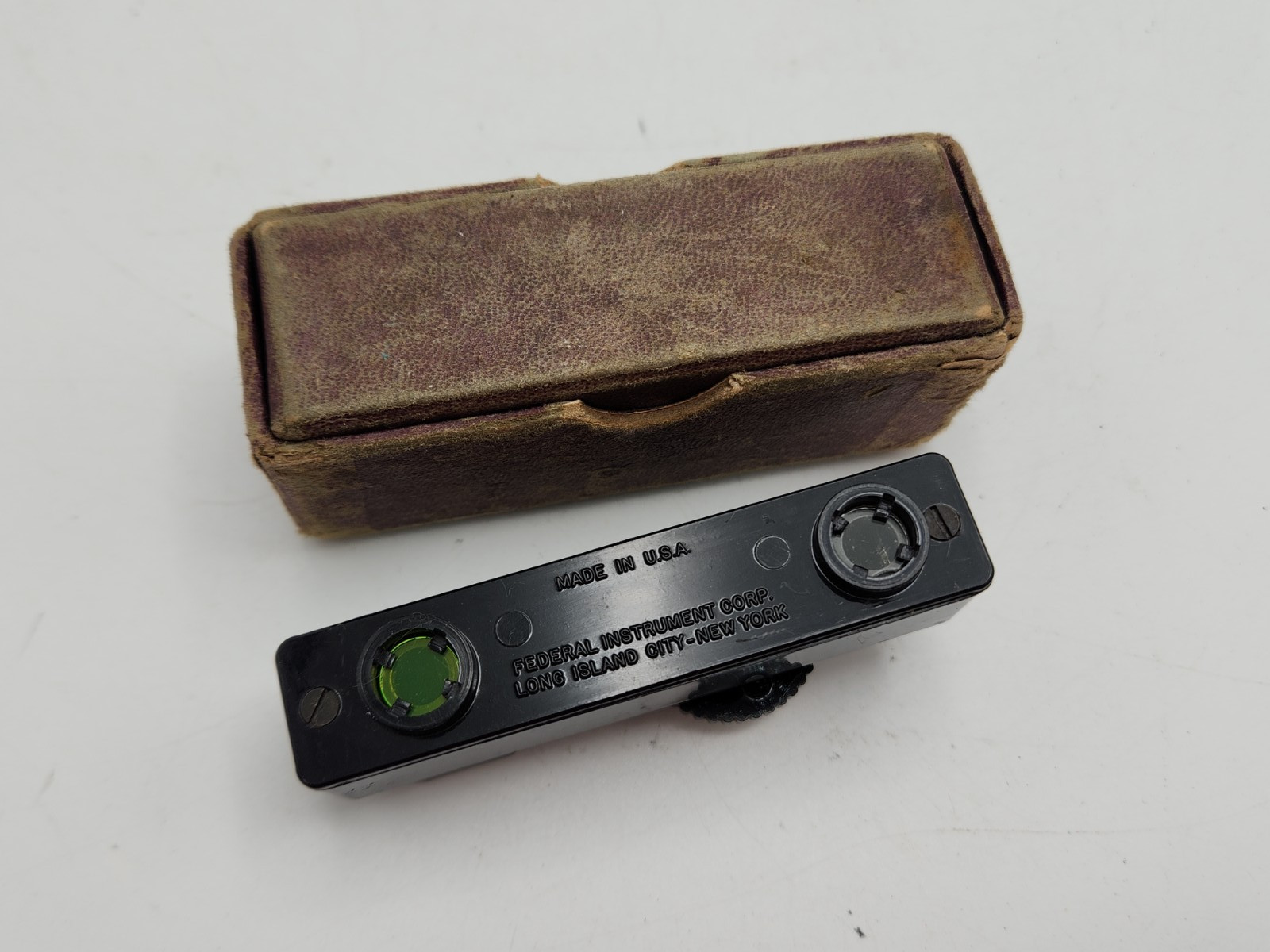 Vintage Federal Instrument Corp Ideal Range Finder in Box – N.Y. USA Rangefinder