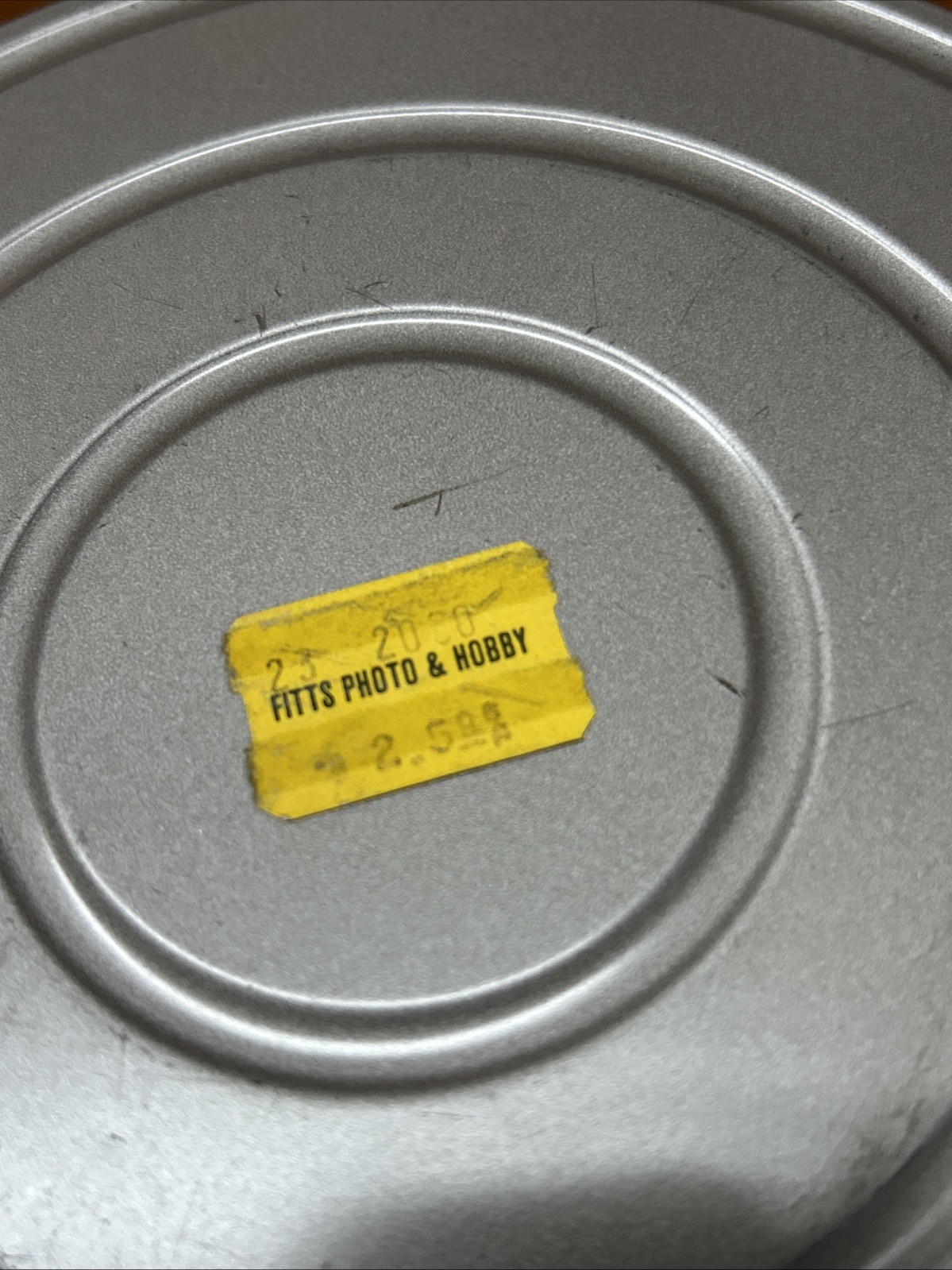 Vintage Scherer Ez-Grip 16mm 400 ft. Metal Movie Reel 7” w/ Case Can USA