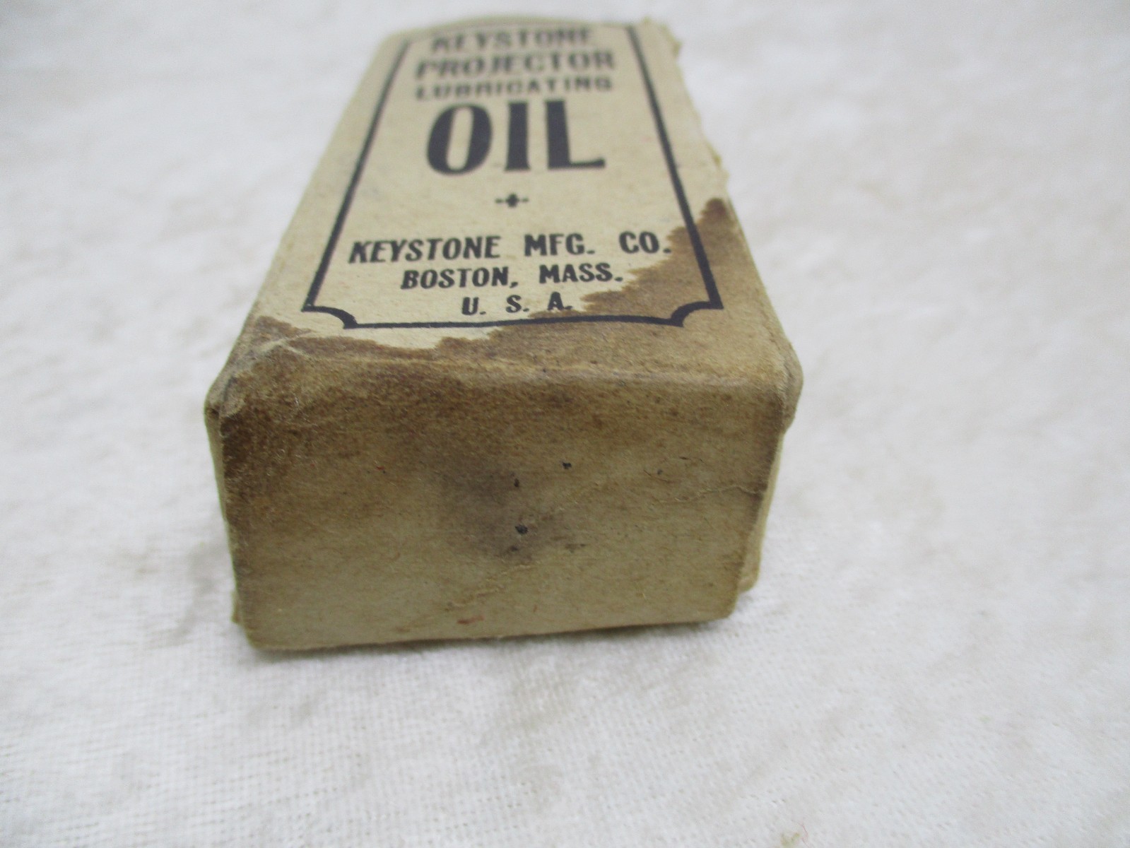 Vintage Keystone Projector Lubricating Oil in Original Box