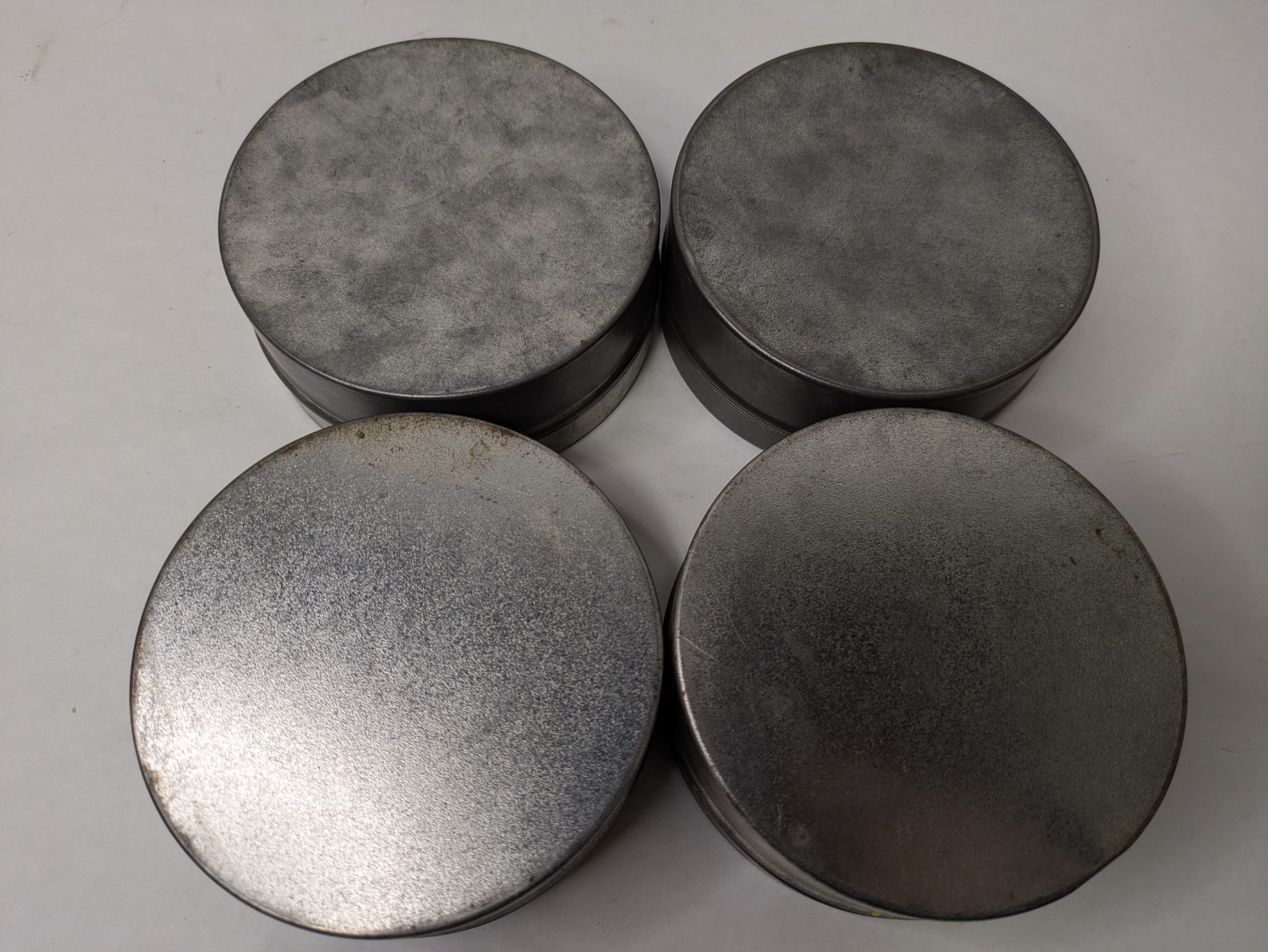 Lot Of 4 Vintage Eastman Kodak Co. 4″ Film Canister Metal Tin Can Container
