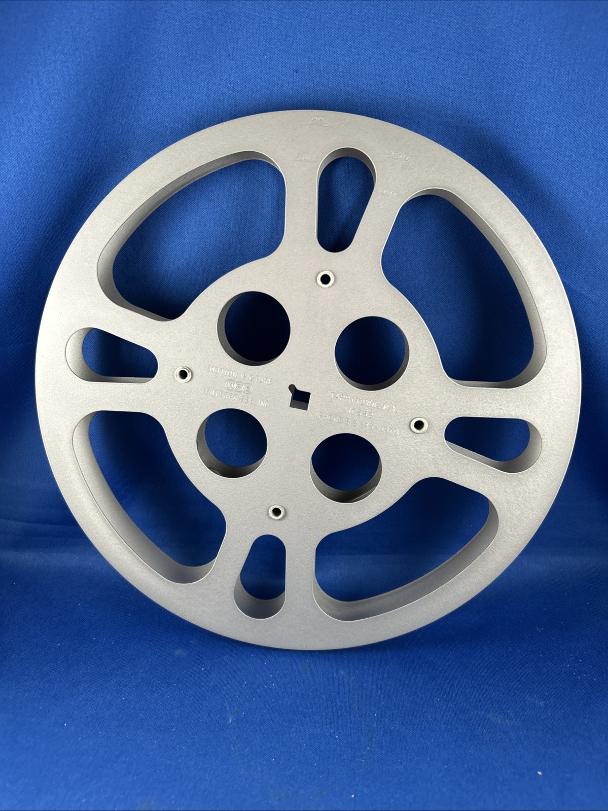 1 Movie Motion Picture Enterprises Steel 9.25″ Film Reel 16mm w/ GB Orange Case