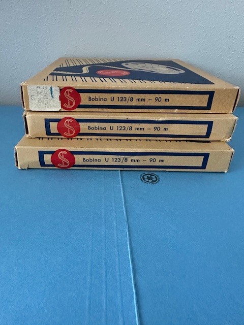 Vintage 1950s Stocko 5” Reel 8mm 300ft In Original Box- Lot Of 3 West Germany