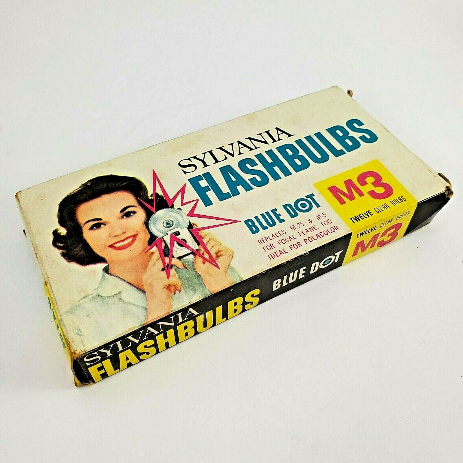 Vintage Photographic Access. Pocket Flash/Sylvania Blu-Dot M3 Bulbs /Ricoh Meter