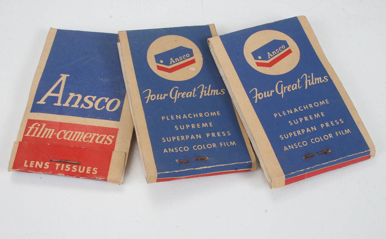 ANSCO LENS CLEANING PAPER, THREE PACKAGES FOR DISPLAY/178095